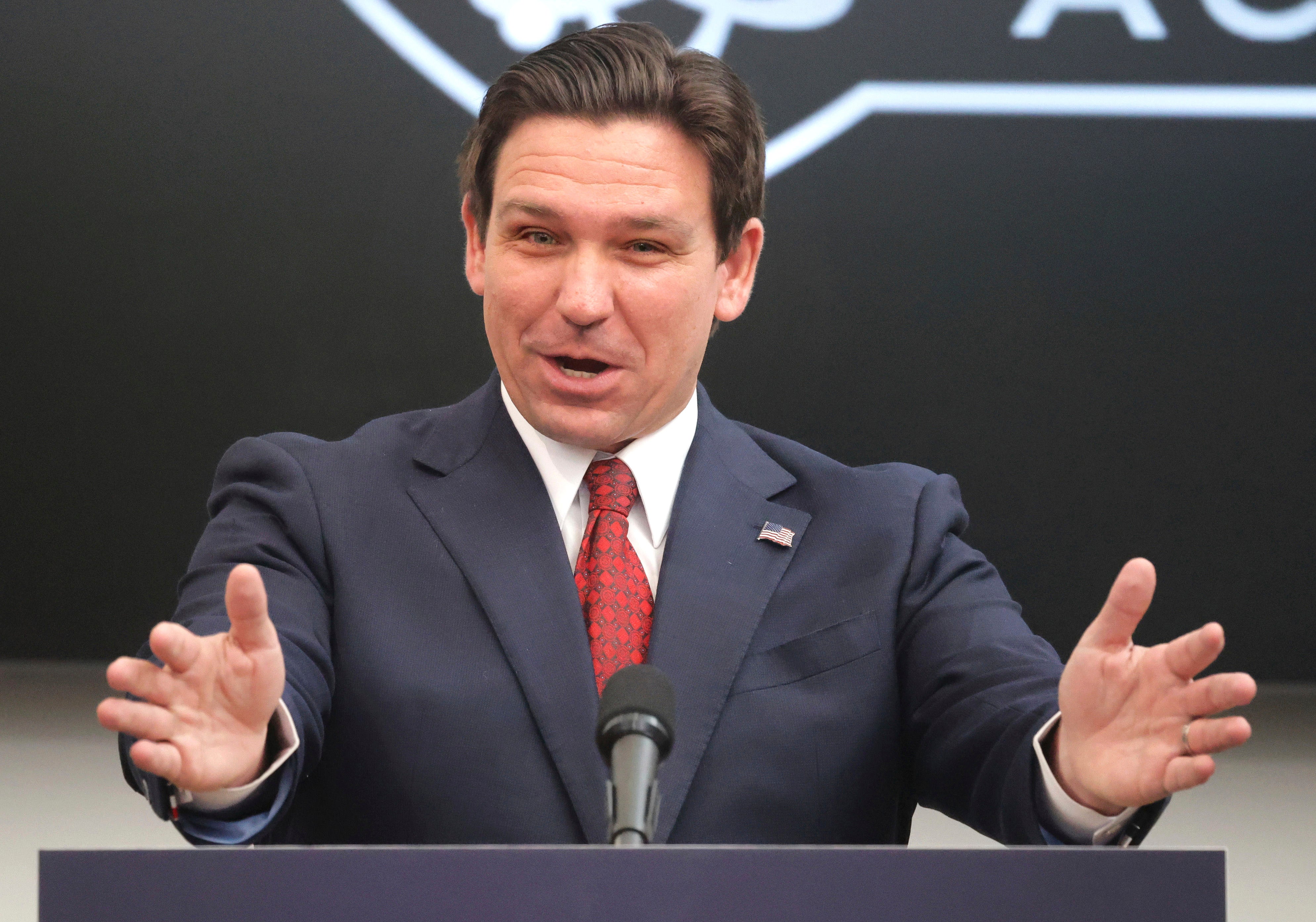 Florida governor Ron DeSantis earlier this year