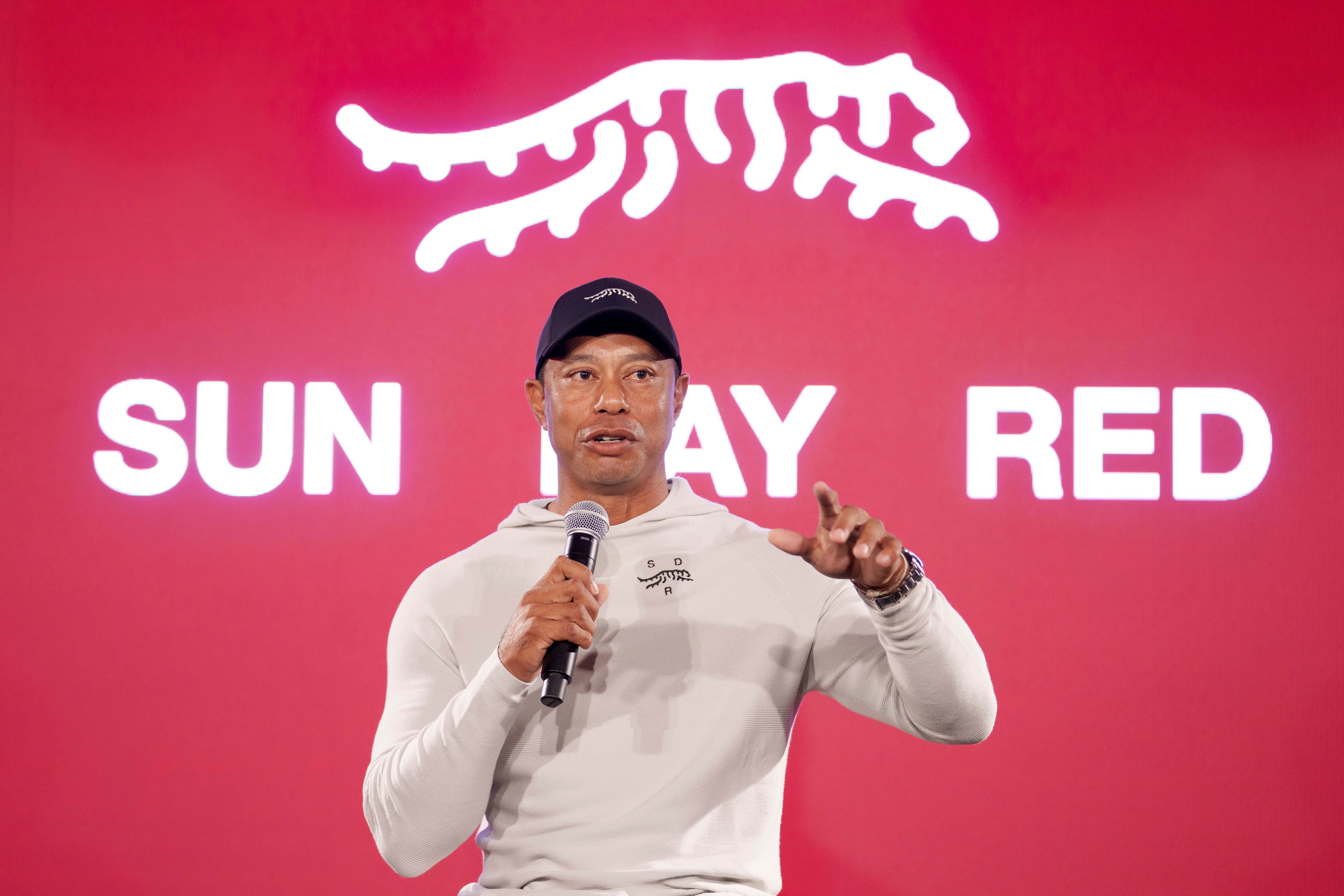 Tiger Woods has launched his new-look brand ‘Sun Day Red’