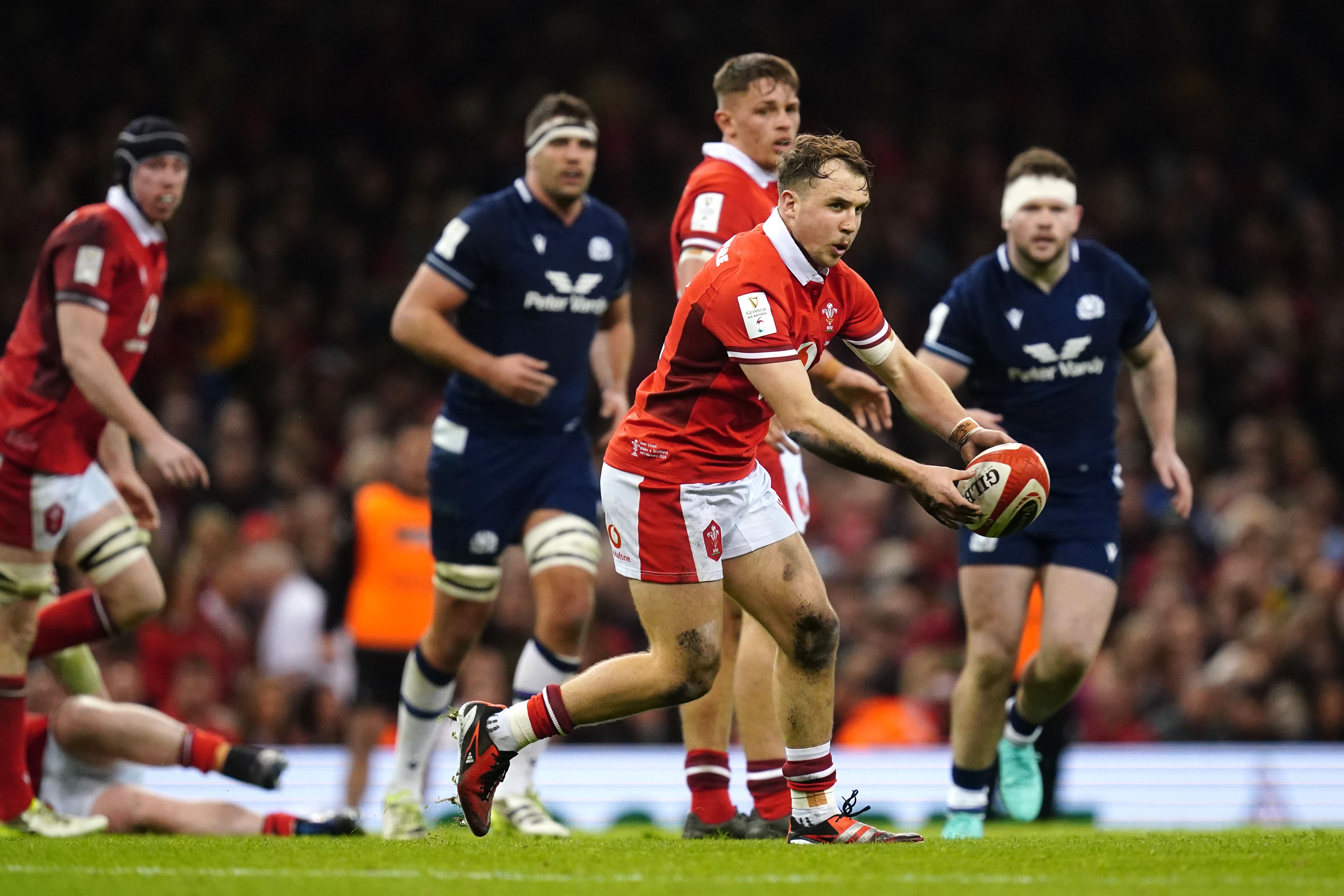 Ioan Lloyd made his first Wales start at fly-half against England (David Davies/PA)