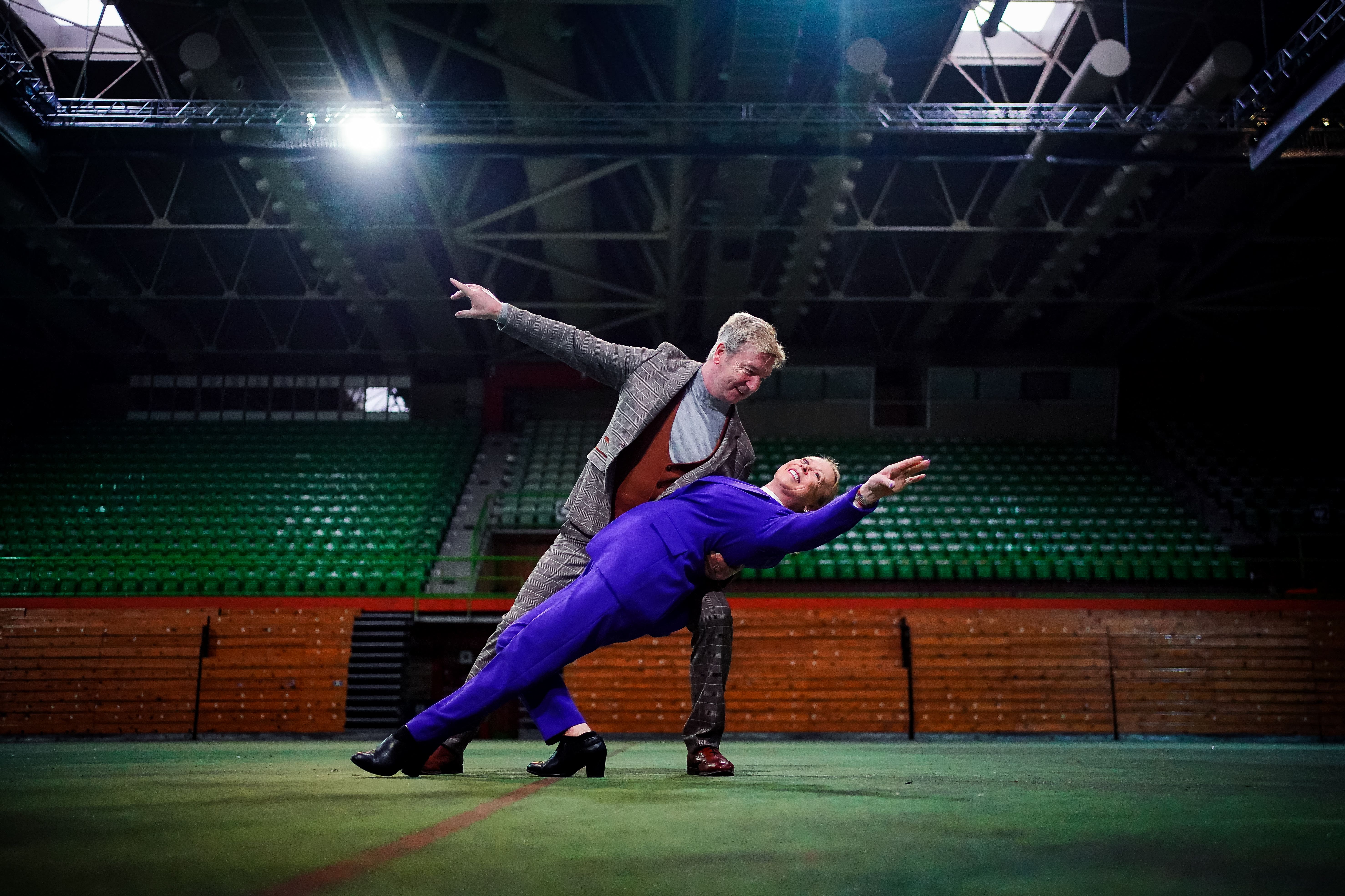 Torvill and Dean in Sarajevo, where they won their gold medals at the 1984 Winter Olympics