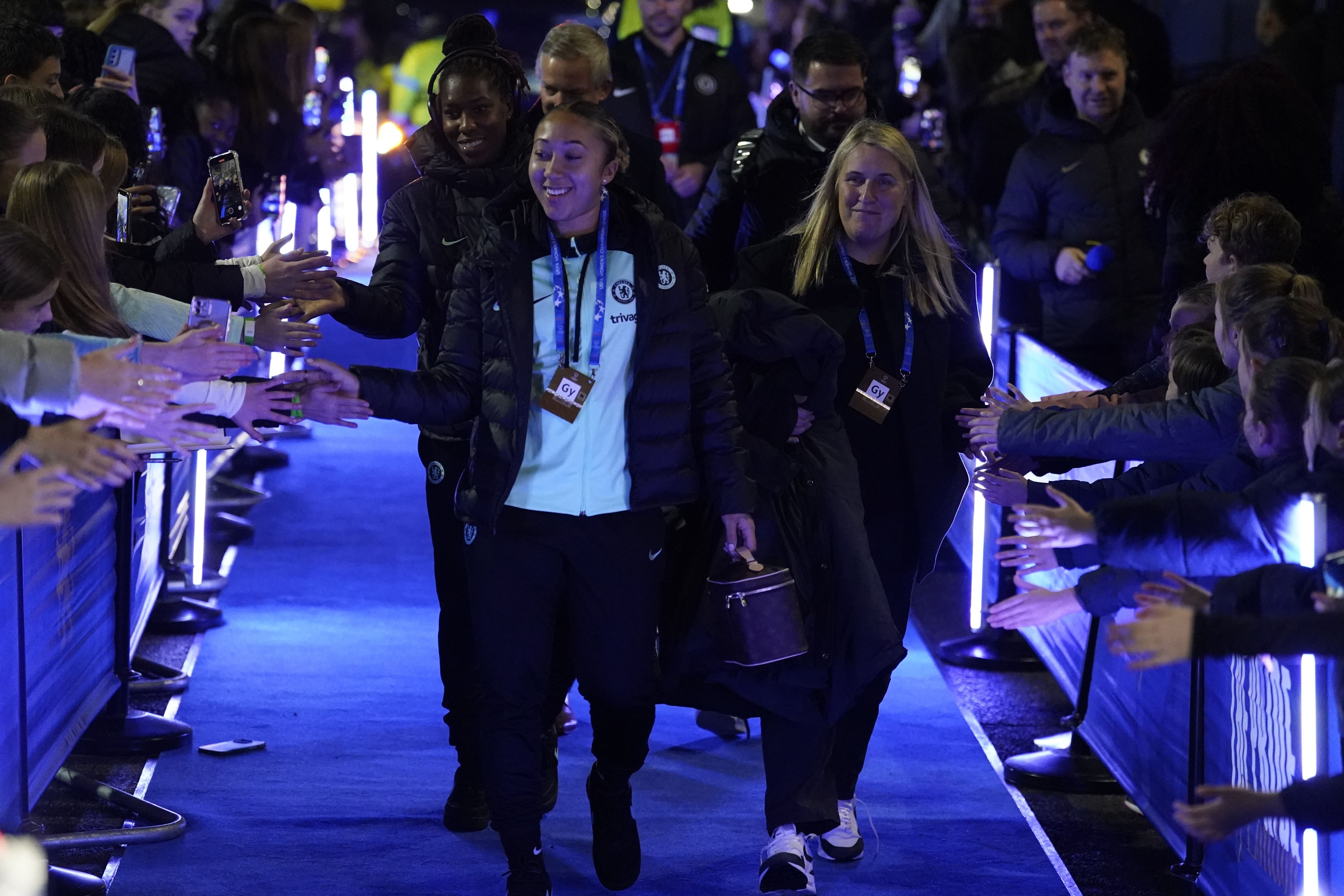 Lauren James and Emma Hayes recently won WSL awards (Andrew Matthews/PA)