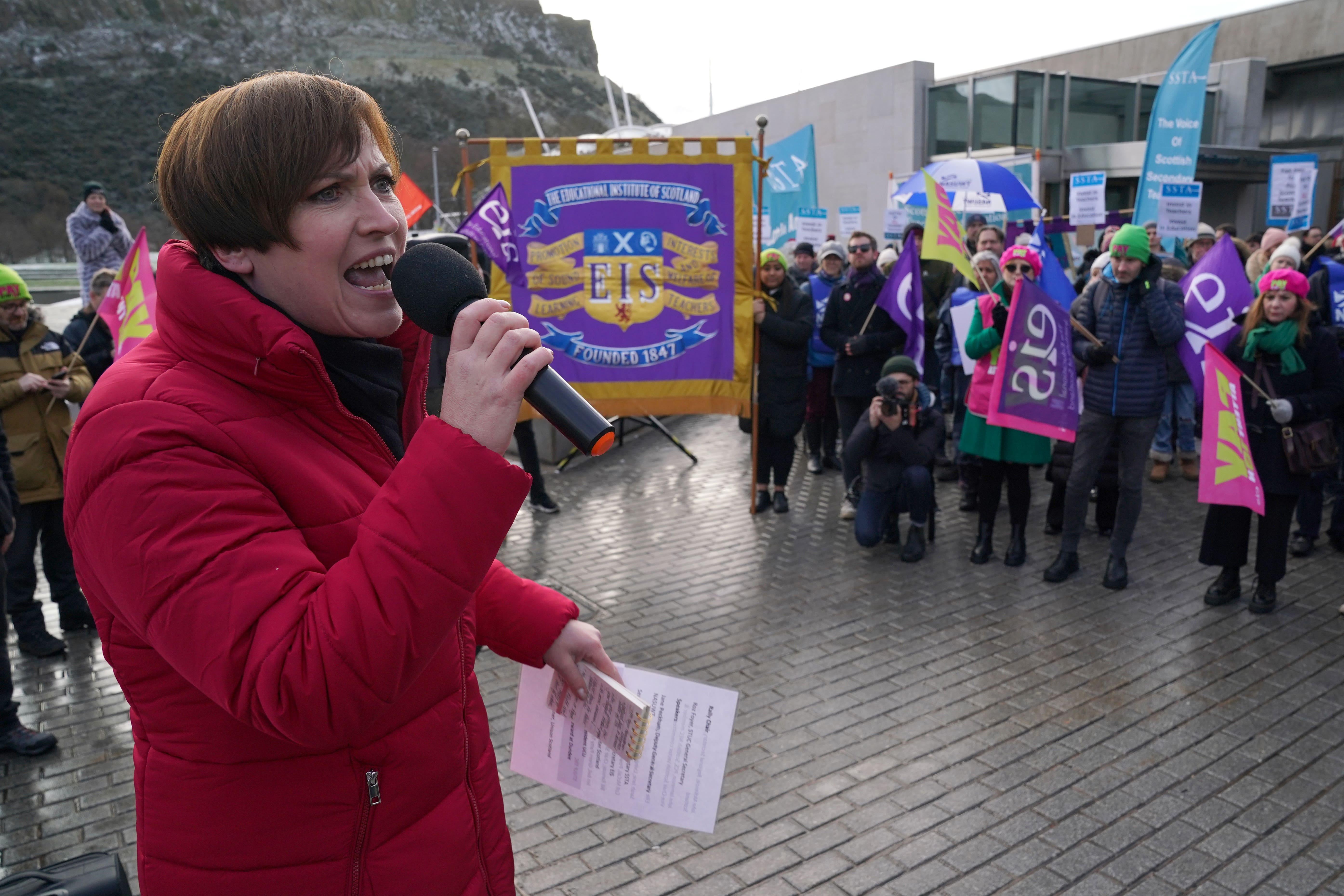 STUC general secretary Roz Foyer says kicking the Tories out of power is only the first step for Labour (Andrew Milligan/PA)