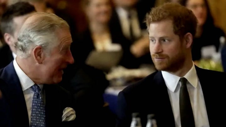 Prince Harry dashed home from the States to see his father