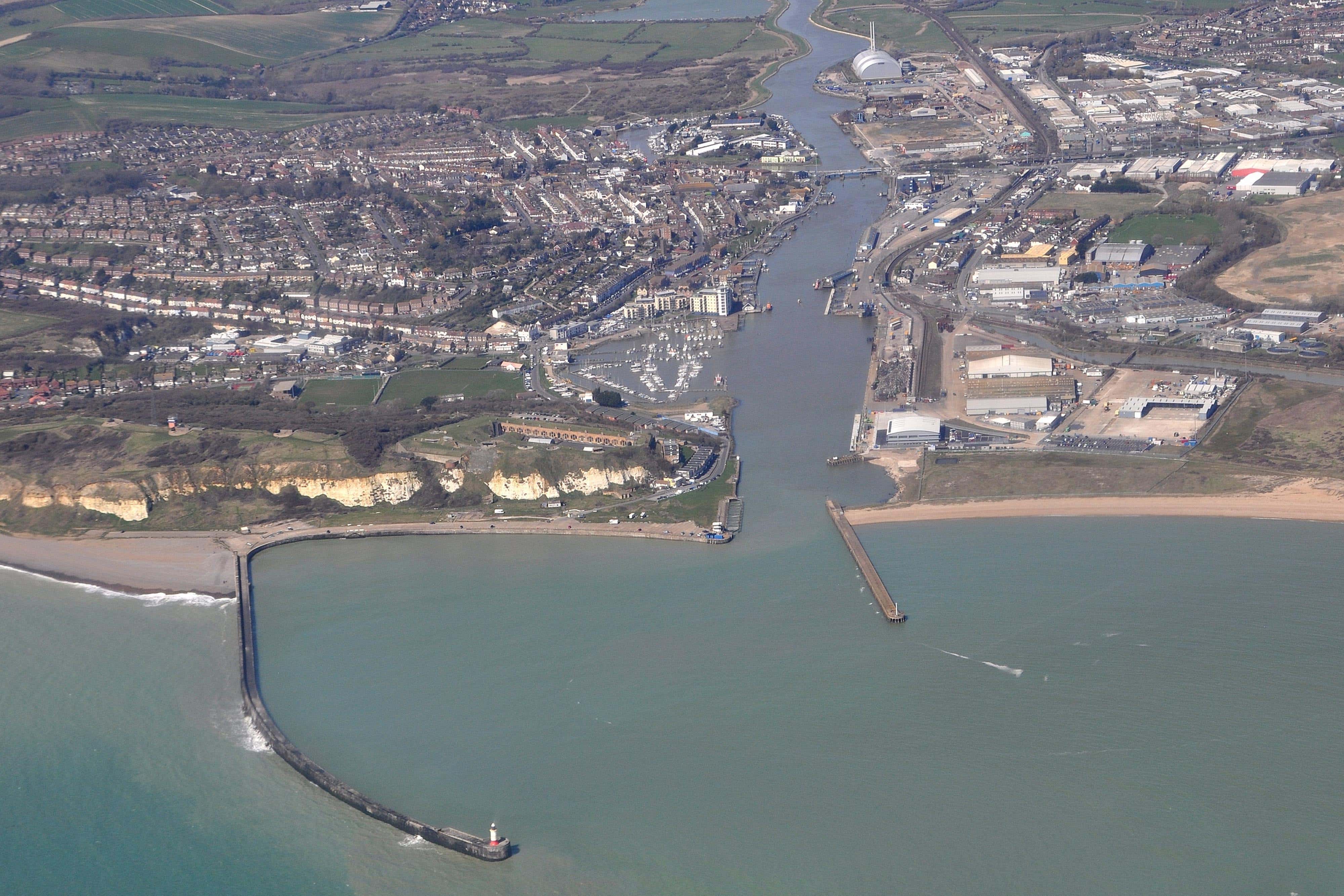 The migrants were found in a lorry at Newhaven ferry port (Alamy/PA)