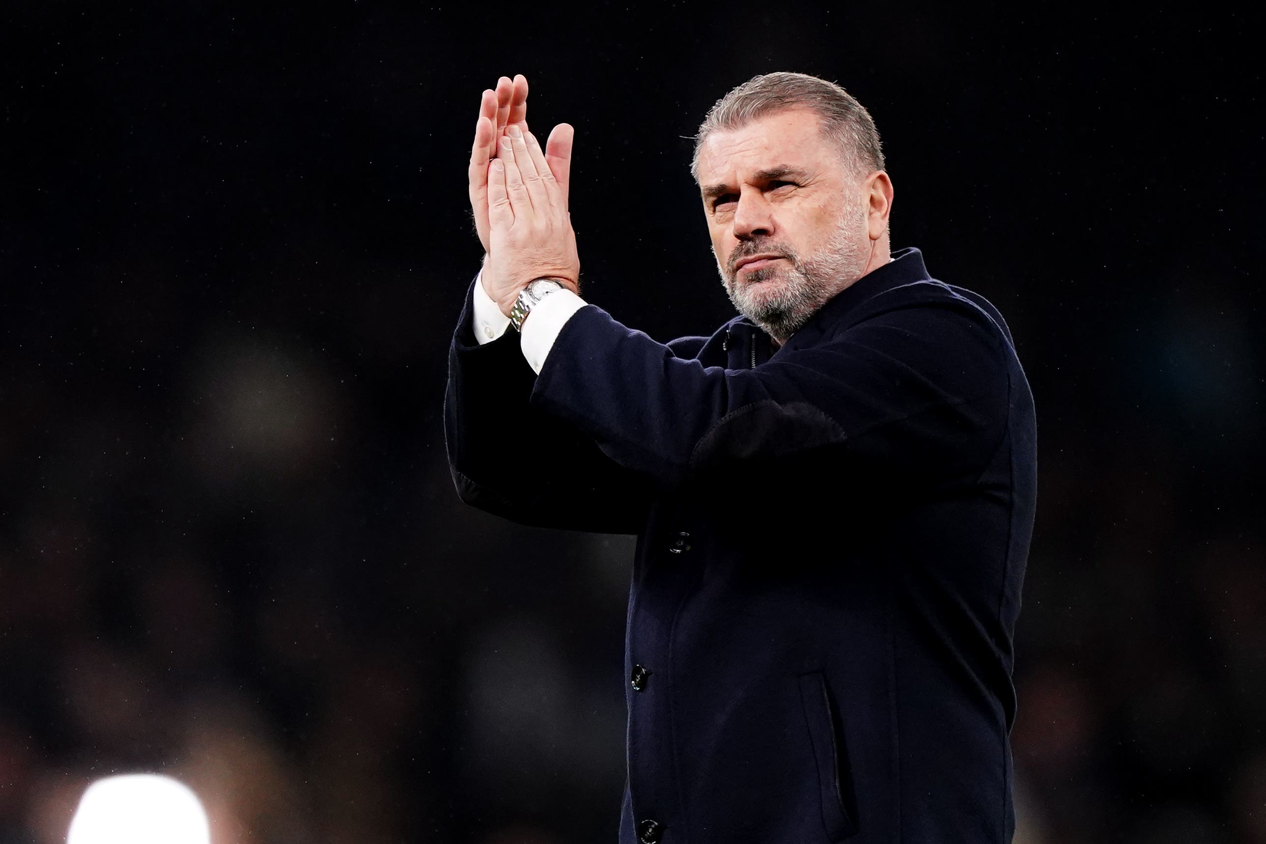 Tottenham boss Ange Postecoglou has been linked with the Liverpool job (Zac Goodwin/PA)