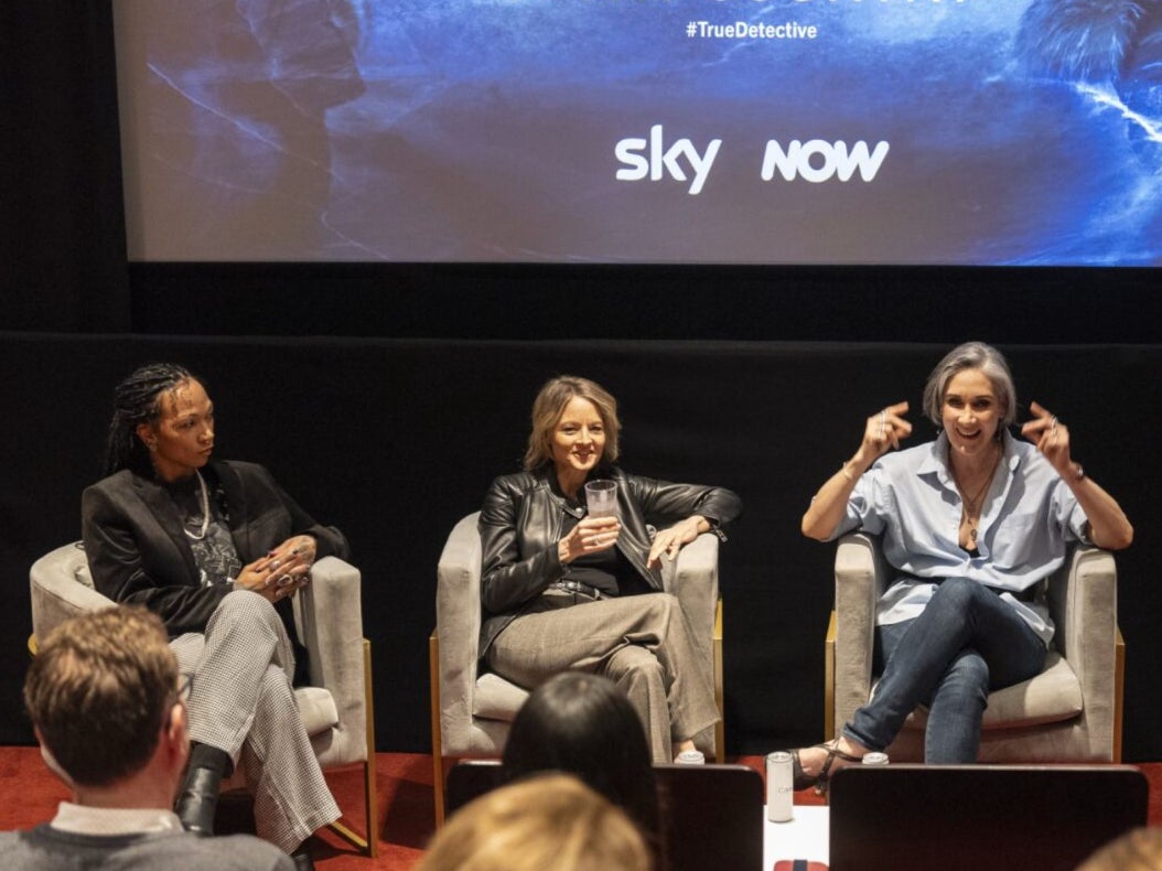 Kali Reiss, Jodie Foster and Issa López at a screening of ‘True Detective: Night Country’s finale