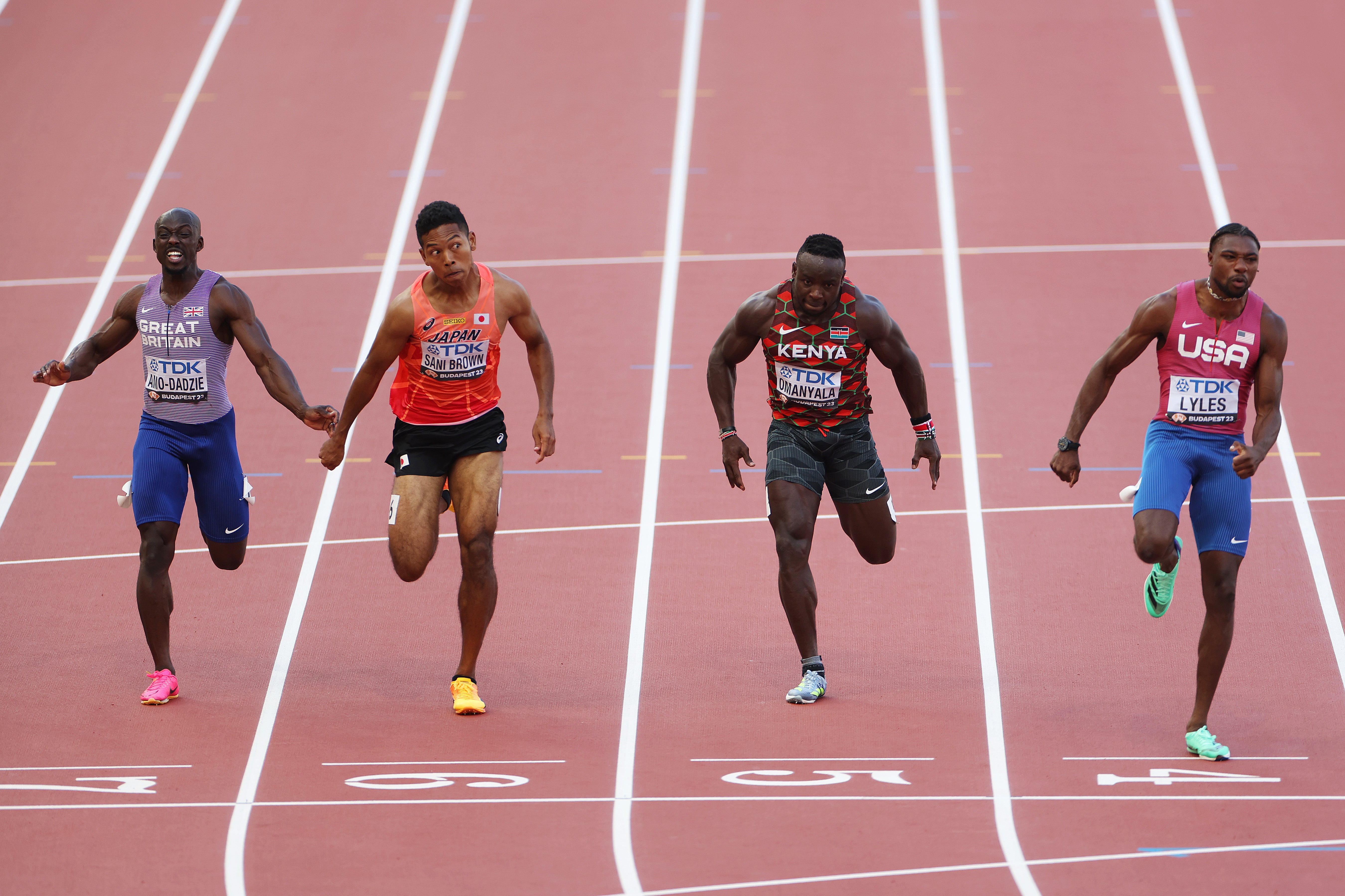 Amo-Dadzie (left) is targeting the Olympics