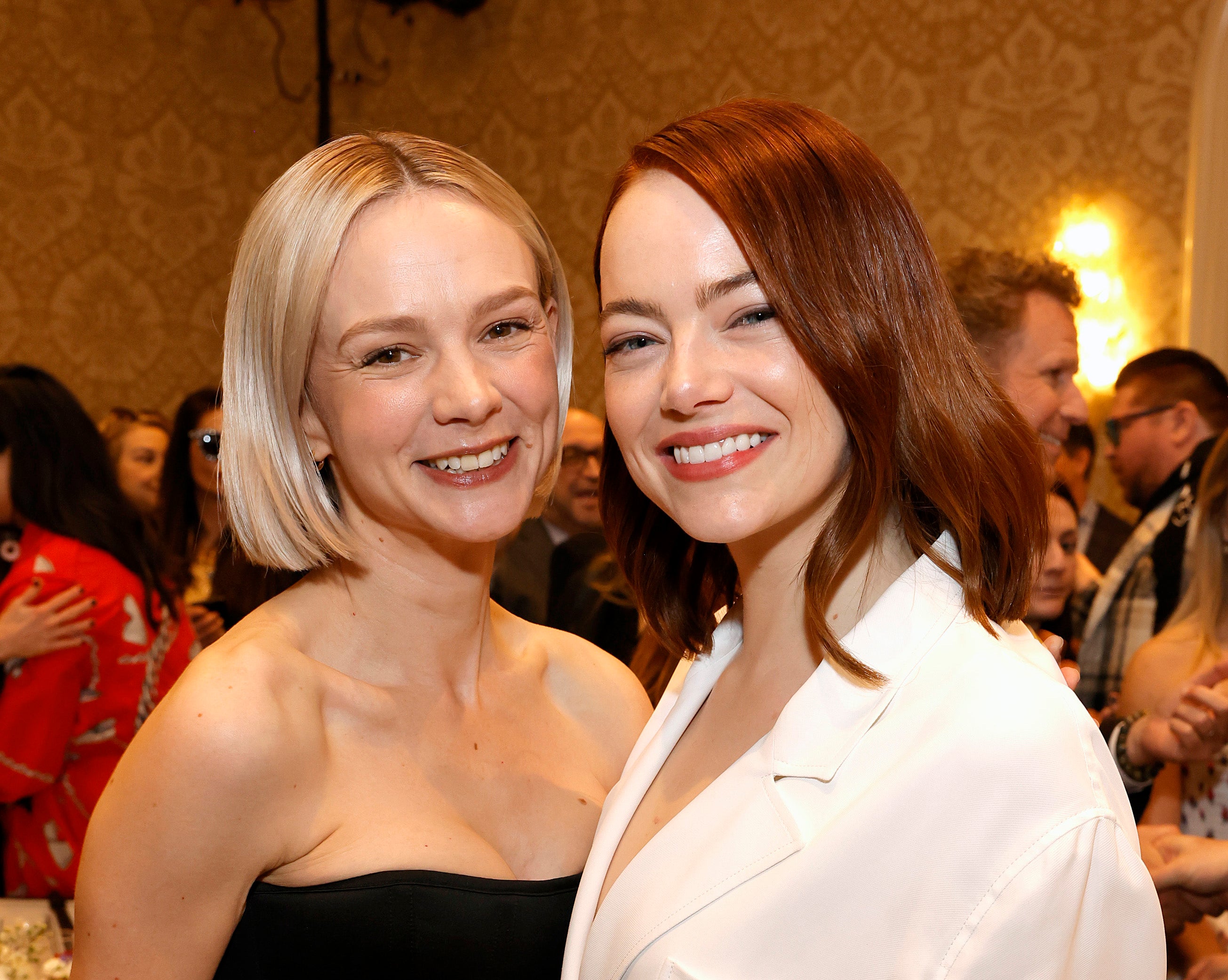 Carey Mulligan and Emma Stone