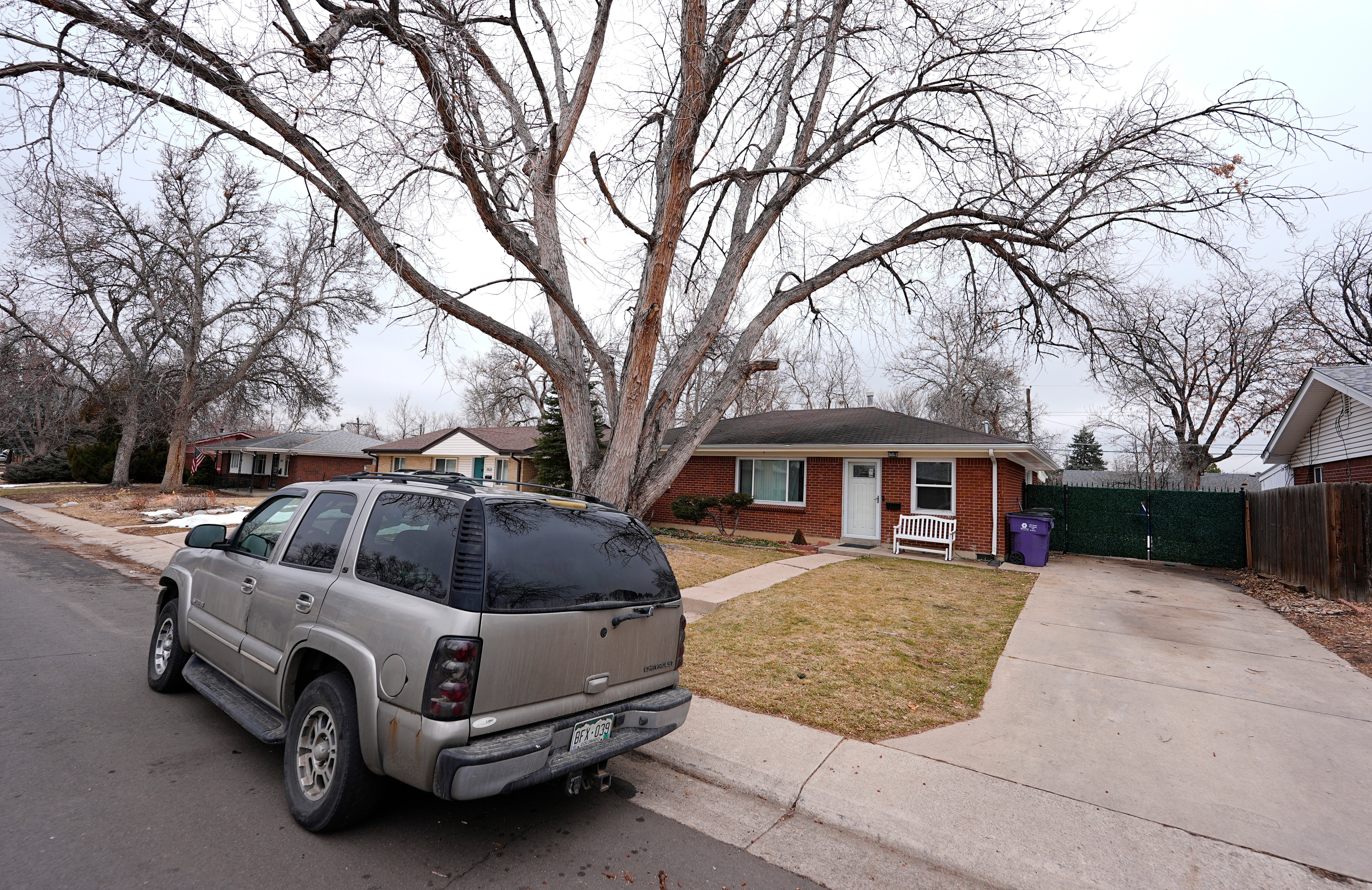 The property where a former funeral home owner kept a deceased women's body in a hearse for two years as well as the remains of 30 cremated people