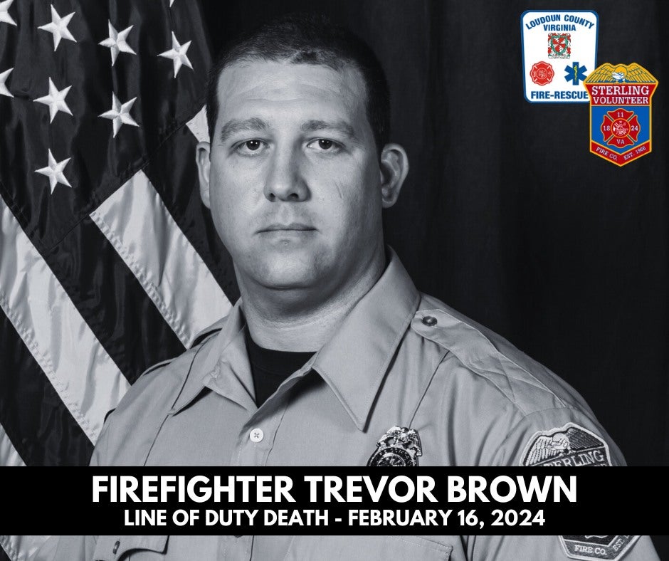 Firefighter Trevor Brown was killed in the blast