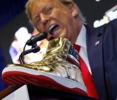 Donald Trump’s sneakers: Everything we know about the $399 ‘never surrender’ gold high-tops