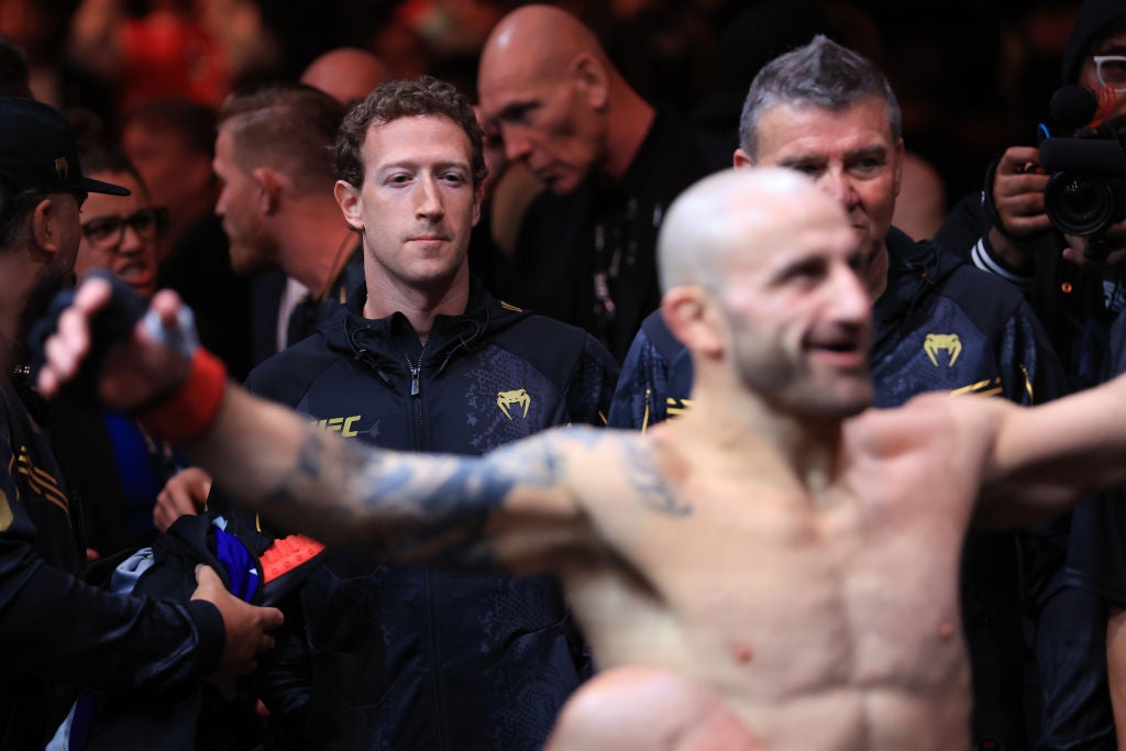 Zuckerberg was part of Team Volkanovski for the UFC 298 main event