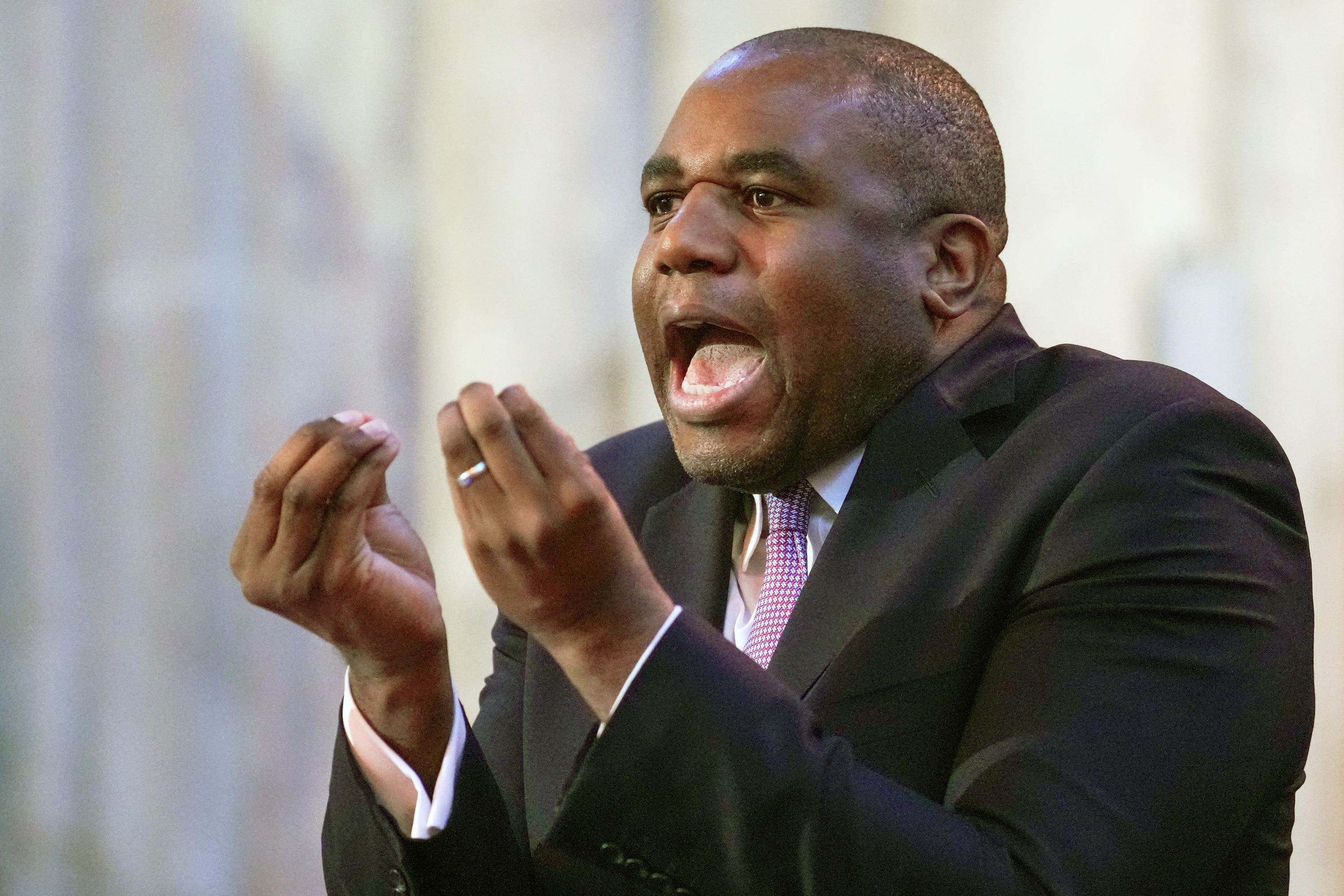 Shadow foreign secretary David Lammy said Labour would look at the SNP motion on a Gaza ceasefire (Maja Smiejkowska/PA)