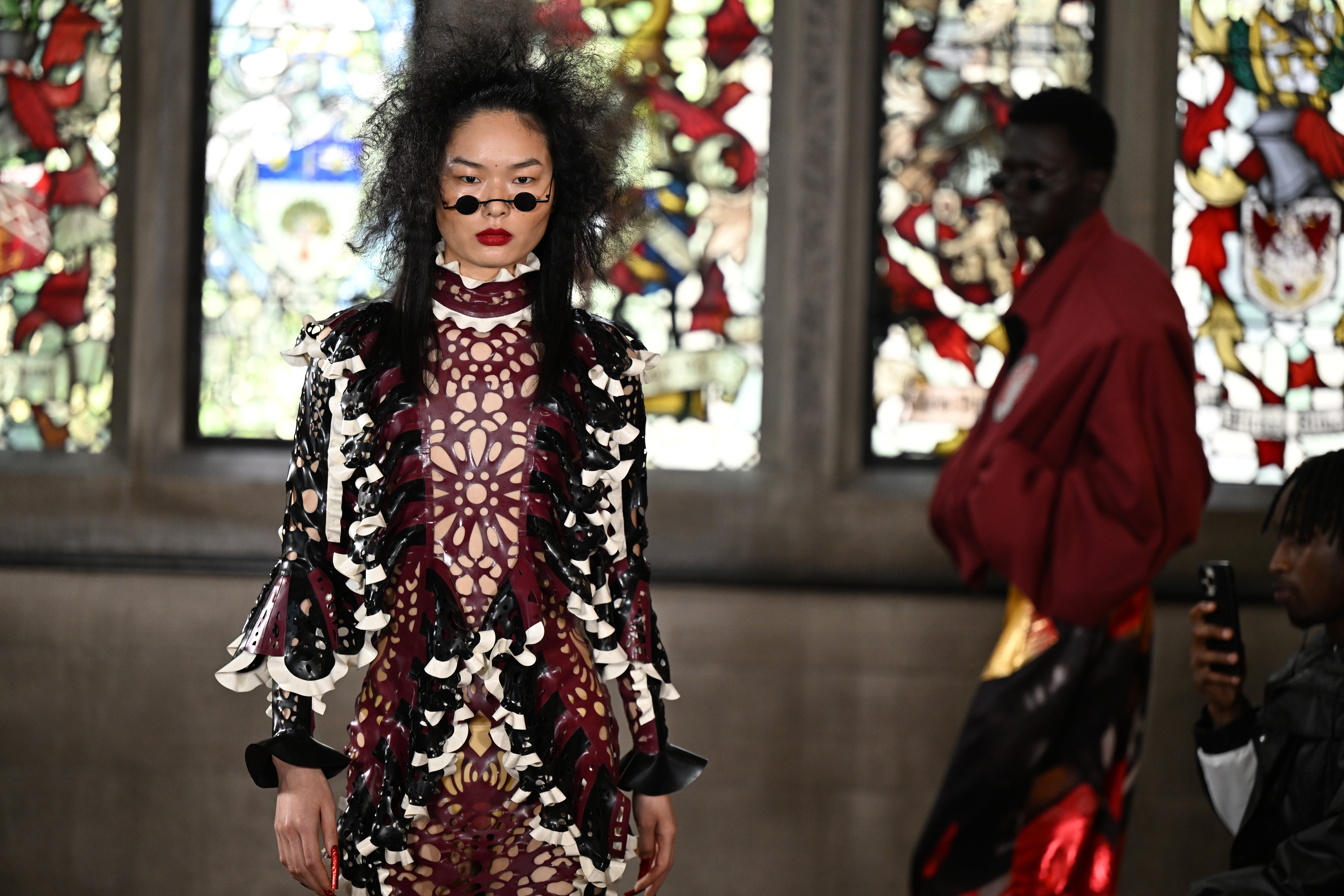 Saltburn chic on full display on the runway at the finale of the Edward Crutchley show during London Fashion Week