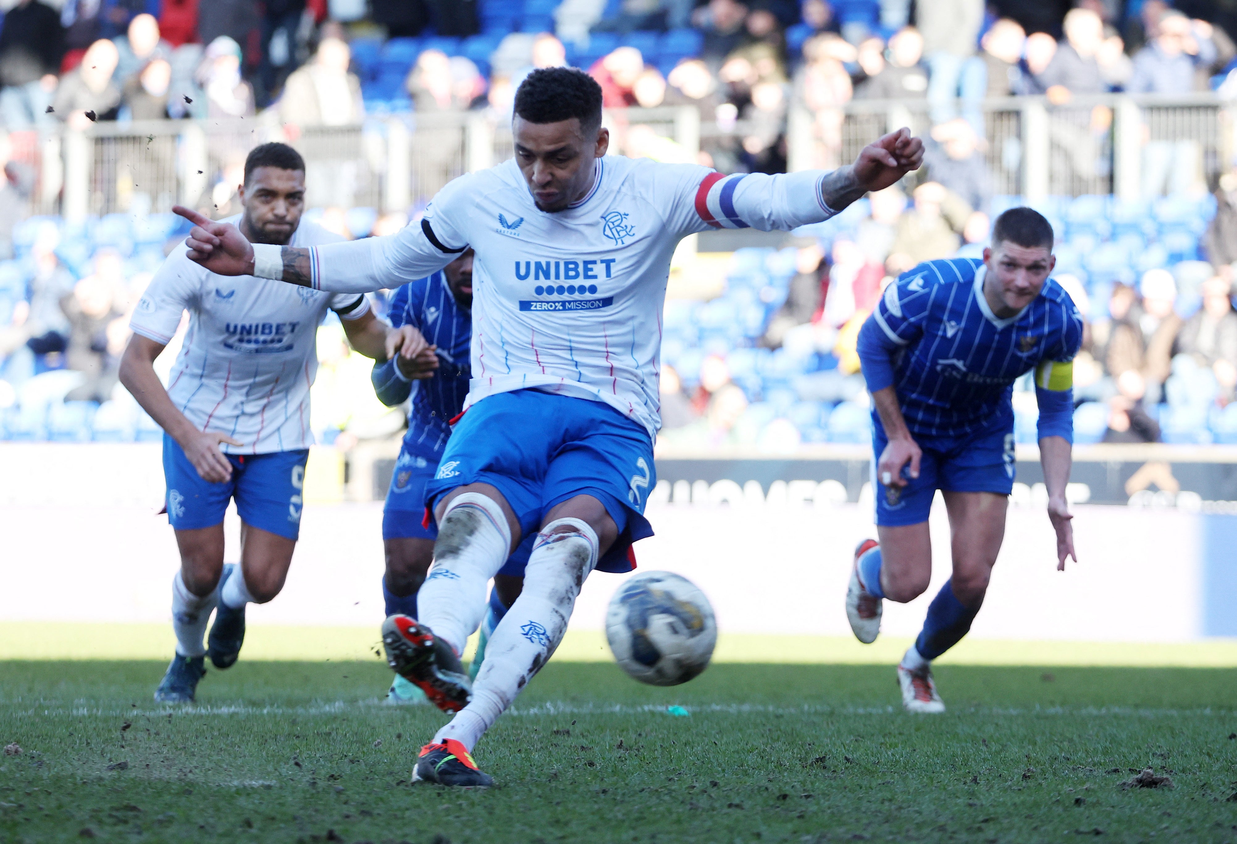 Captain James Tavernier scored twice from the penalty spot