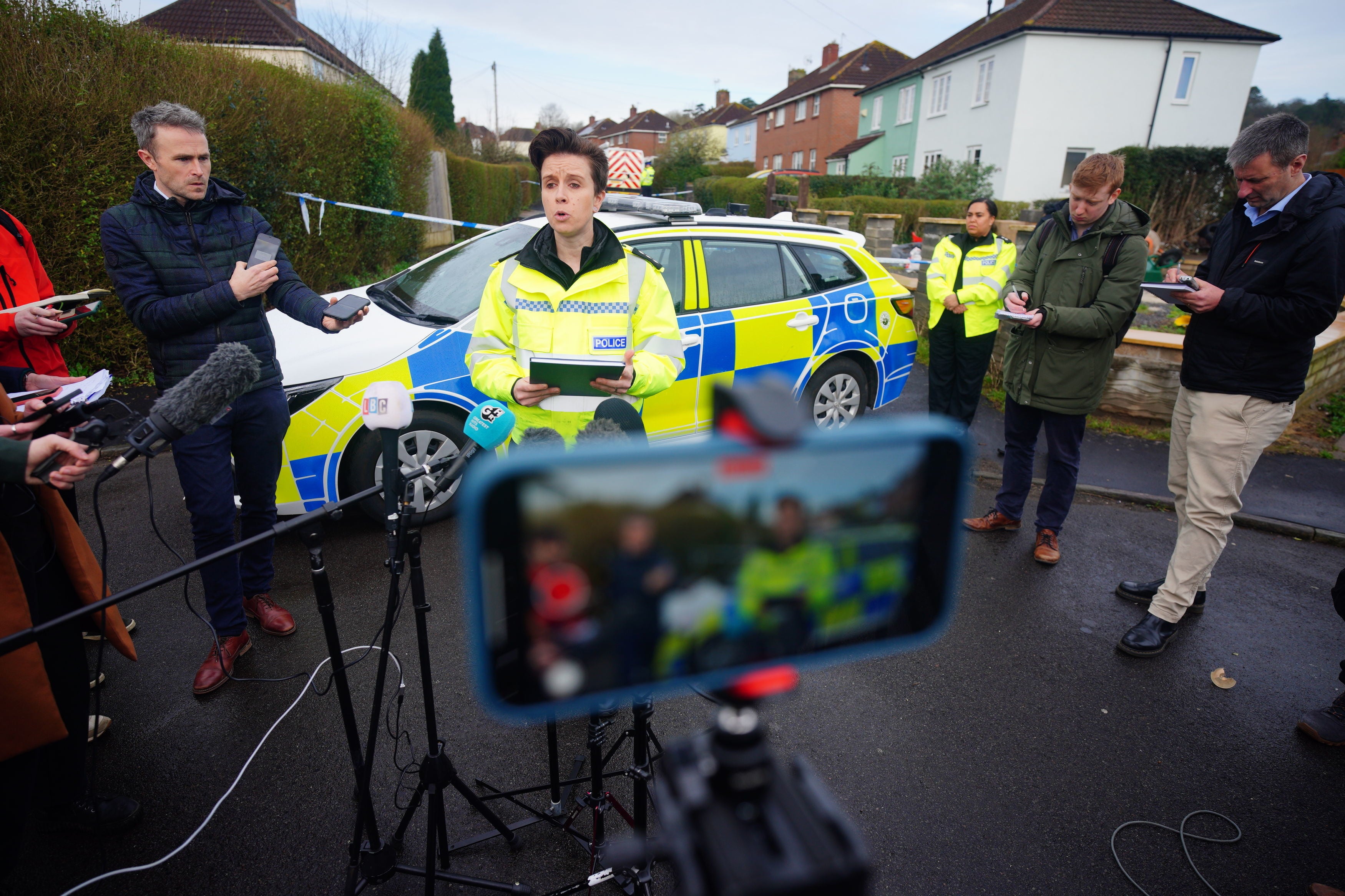 Chief Inspector Vicks Hayward-Melen speaks to the press