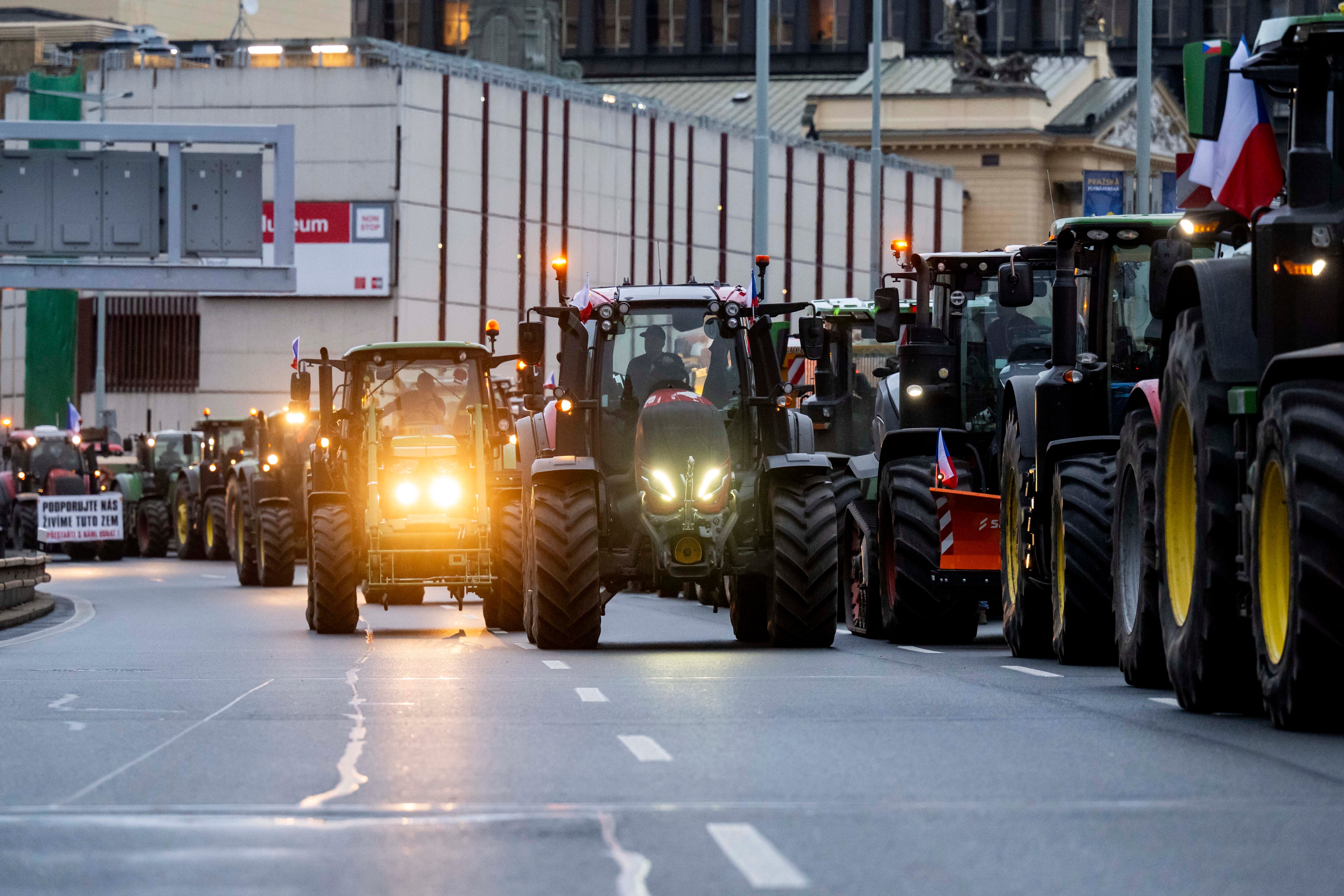 Czech Republic Farmers' Protest