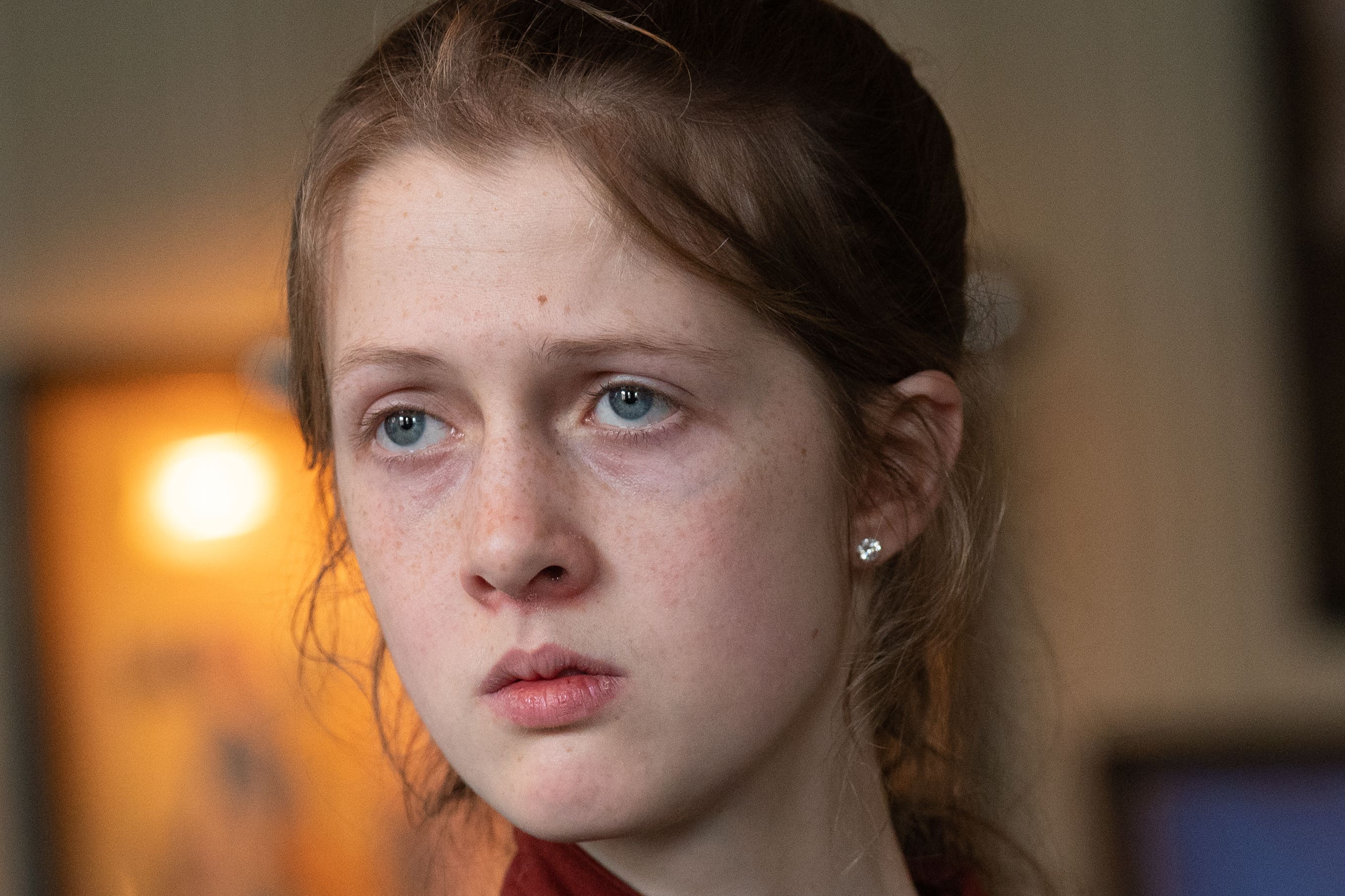 Activist from the Just Stop Oil group, Cressida Gethin, during a press conference in central London (Stefan Rousseau/PA)