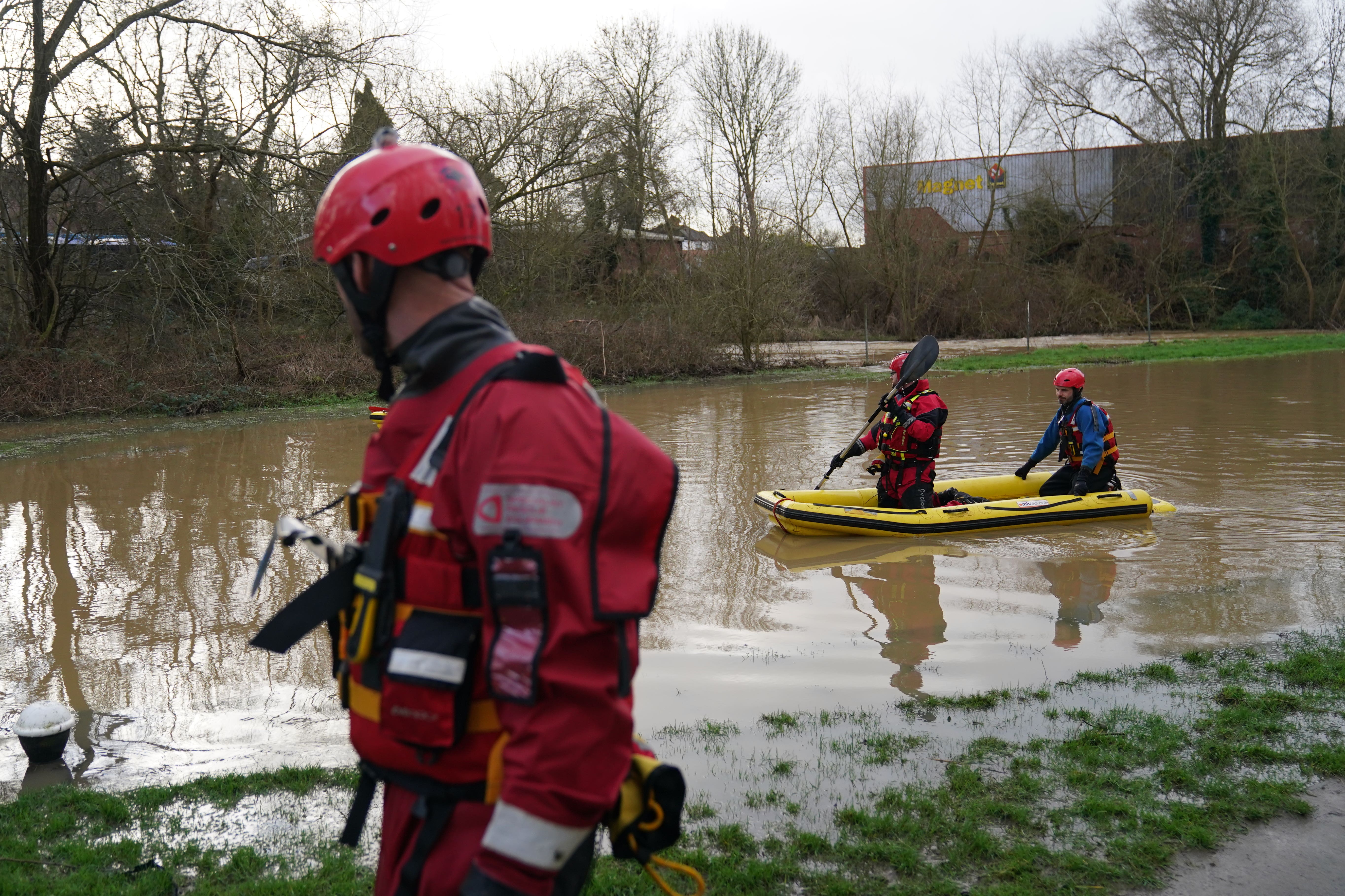 A search operation is under way after a two-year-old boy fell into the River Soar near the Aylestone Meadows area on Sunday (Jacob King/PA)