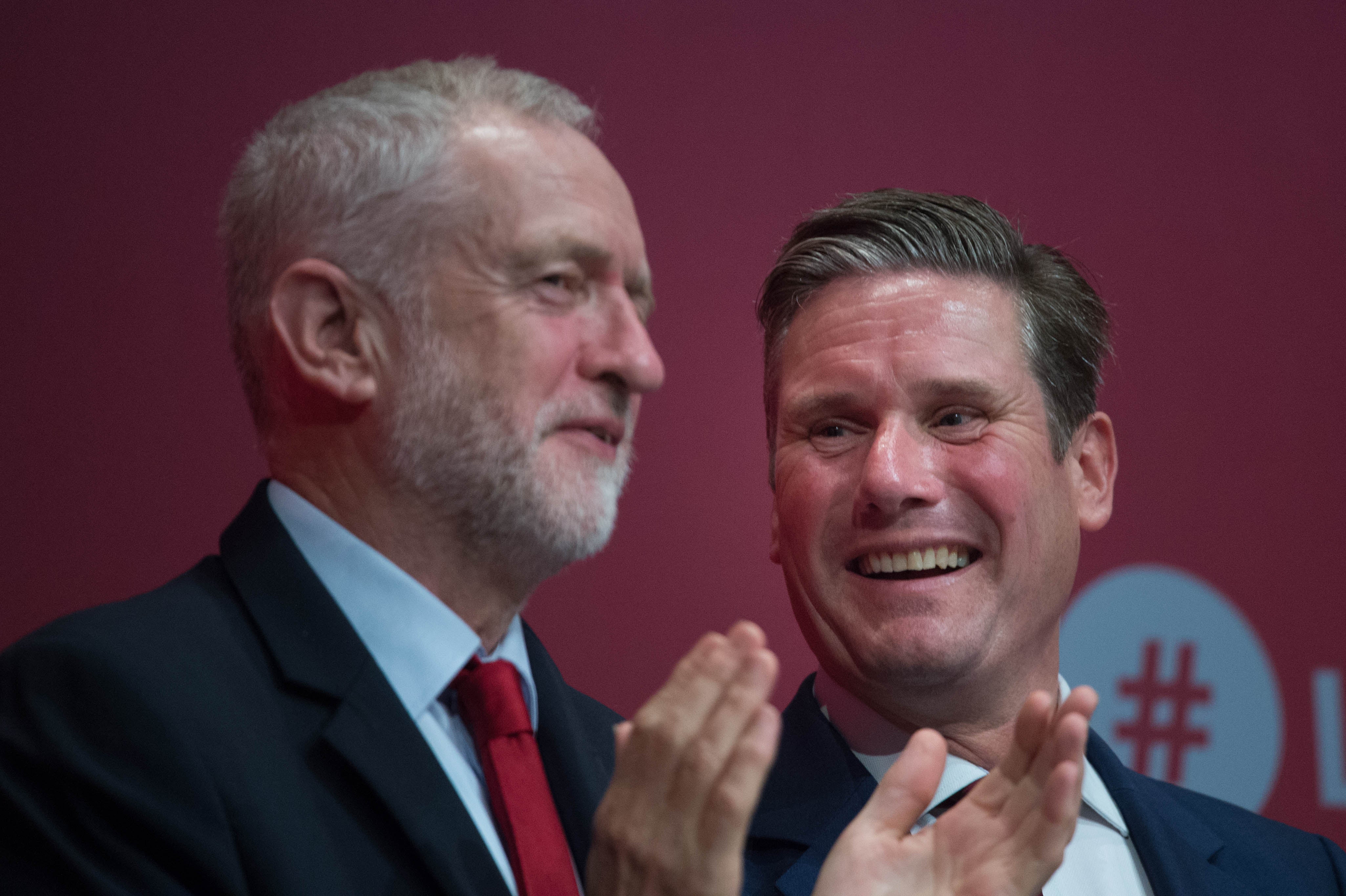 Jeremy Corbyn and Keir Starmer in happier days