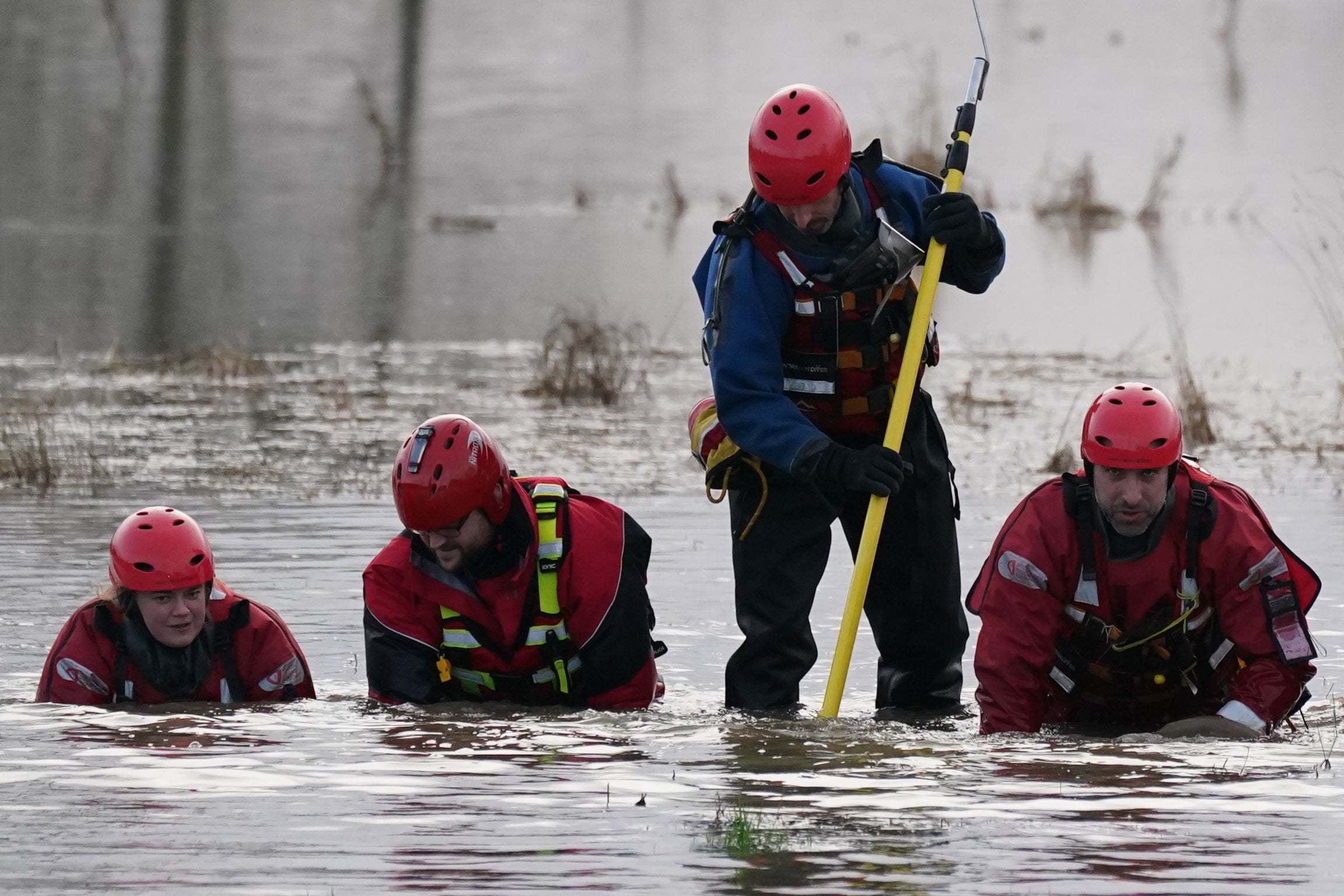 Specialist divers have been involved in the search for the missing toddler