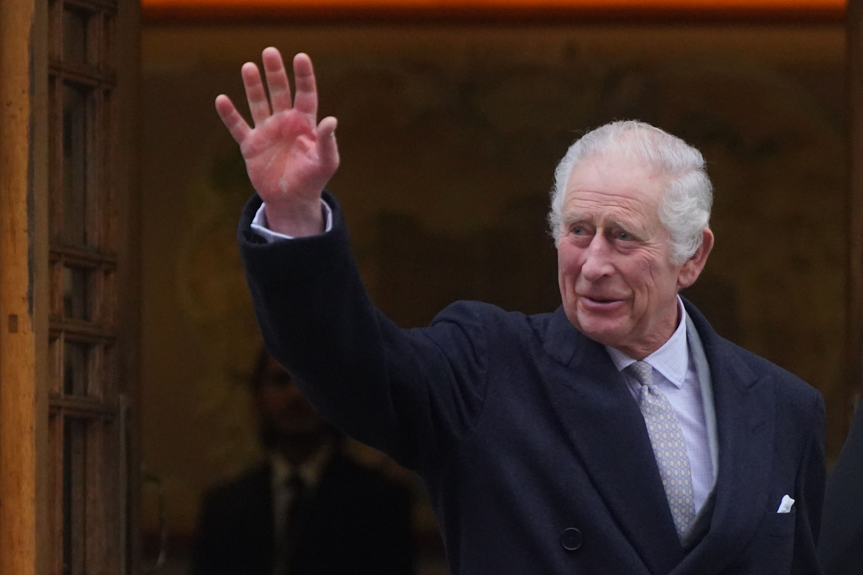 King Charles III on January 30, 2024 (Victoria Jones/AP)