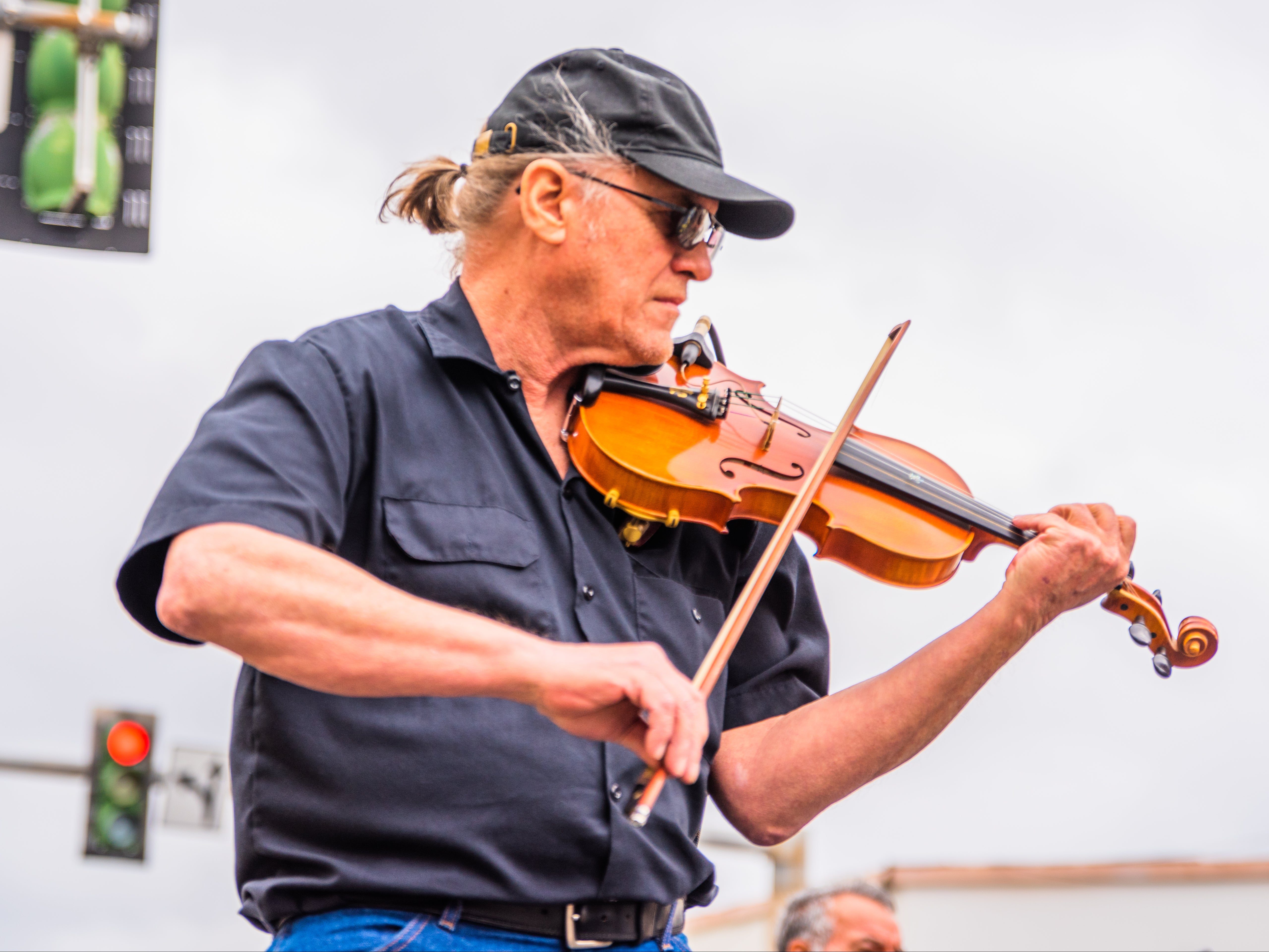 A performance at a Mardi Gras block party, Lake Charles, Louisiana, 2023