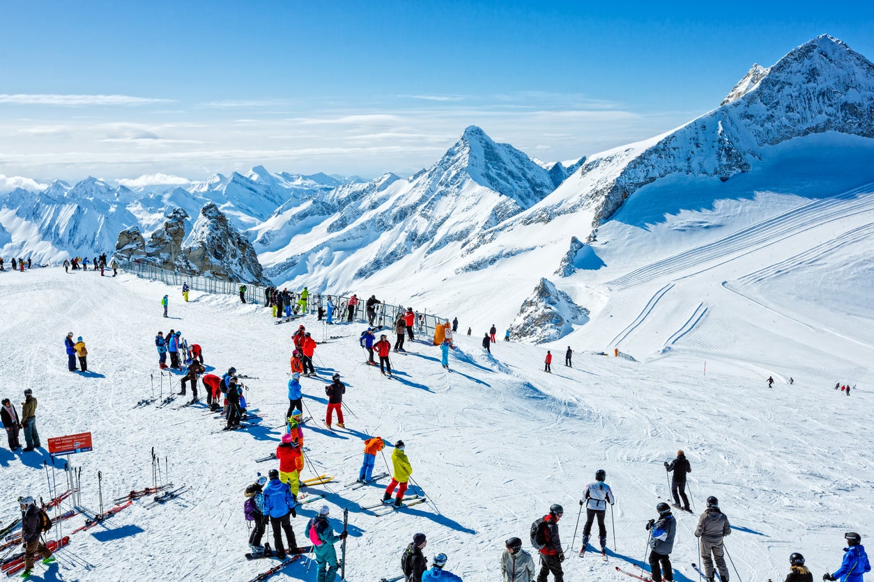 The Hintertux glacier straddles the northern and southern Alps