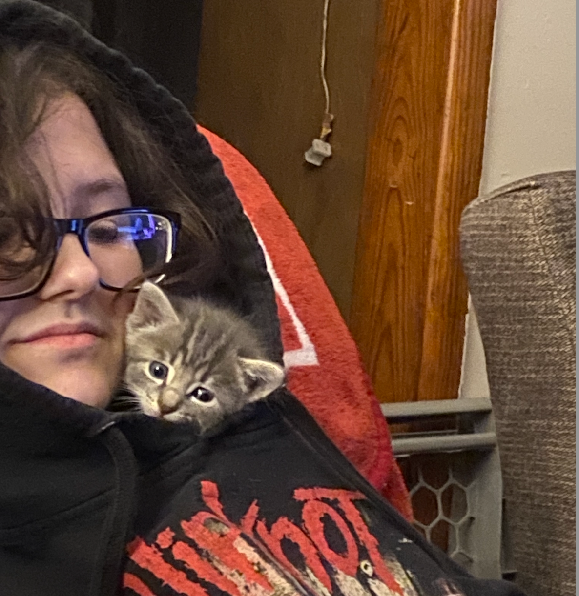 Nex Benedict with their cat Zeus; the teen is being mourned not just by family but also by countless around the world, the death shining a spotlight on anti-trans legislation in Oklahoma