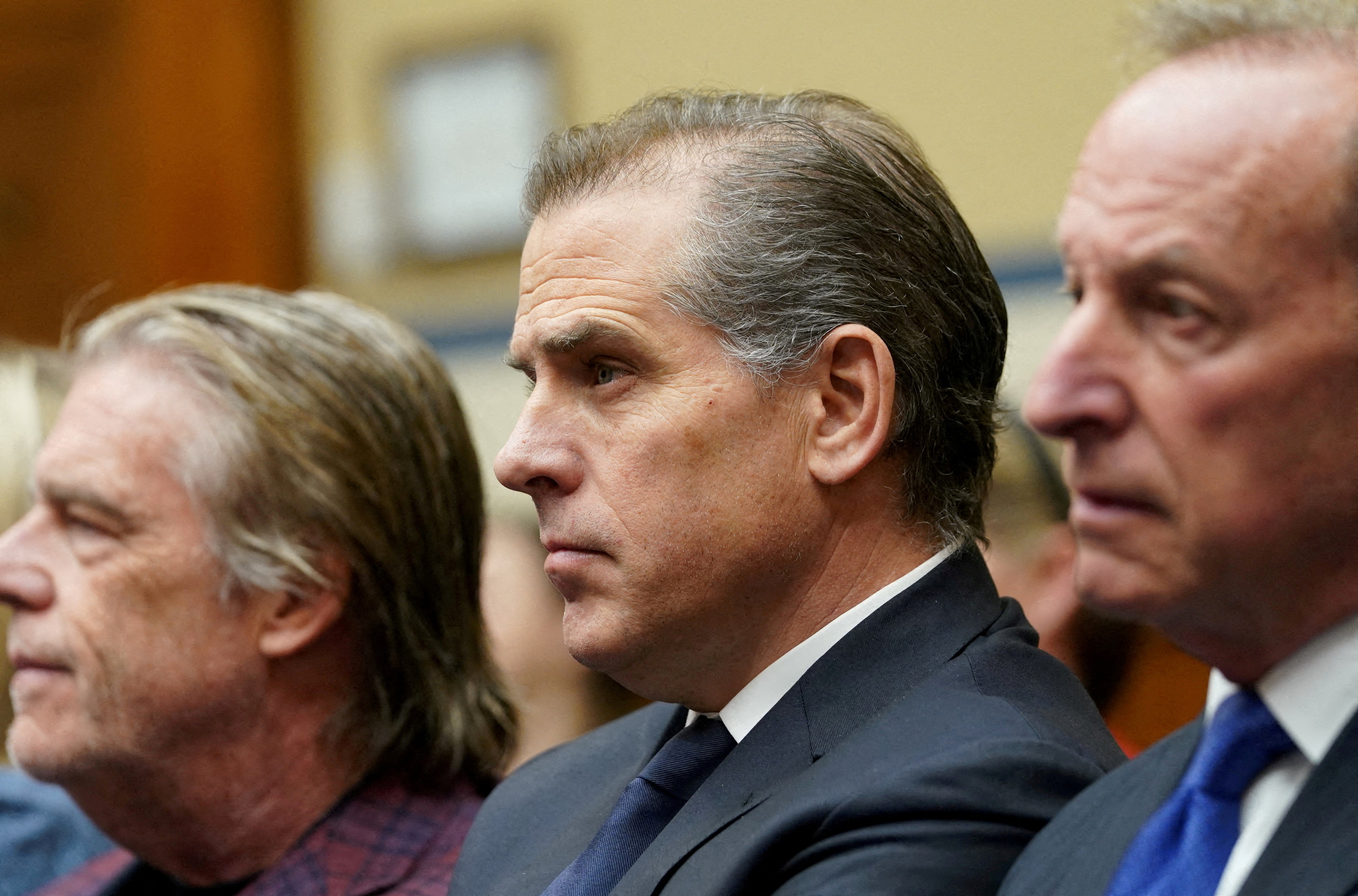 Hunter Biden appears at a Republican-led House Oversight Committee hearing on 10 January