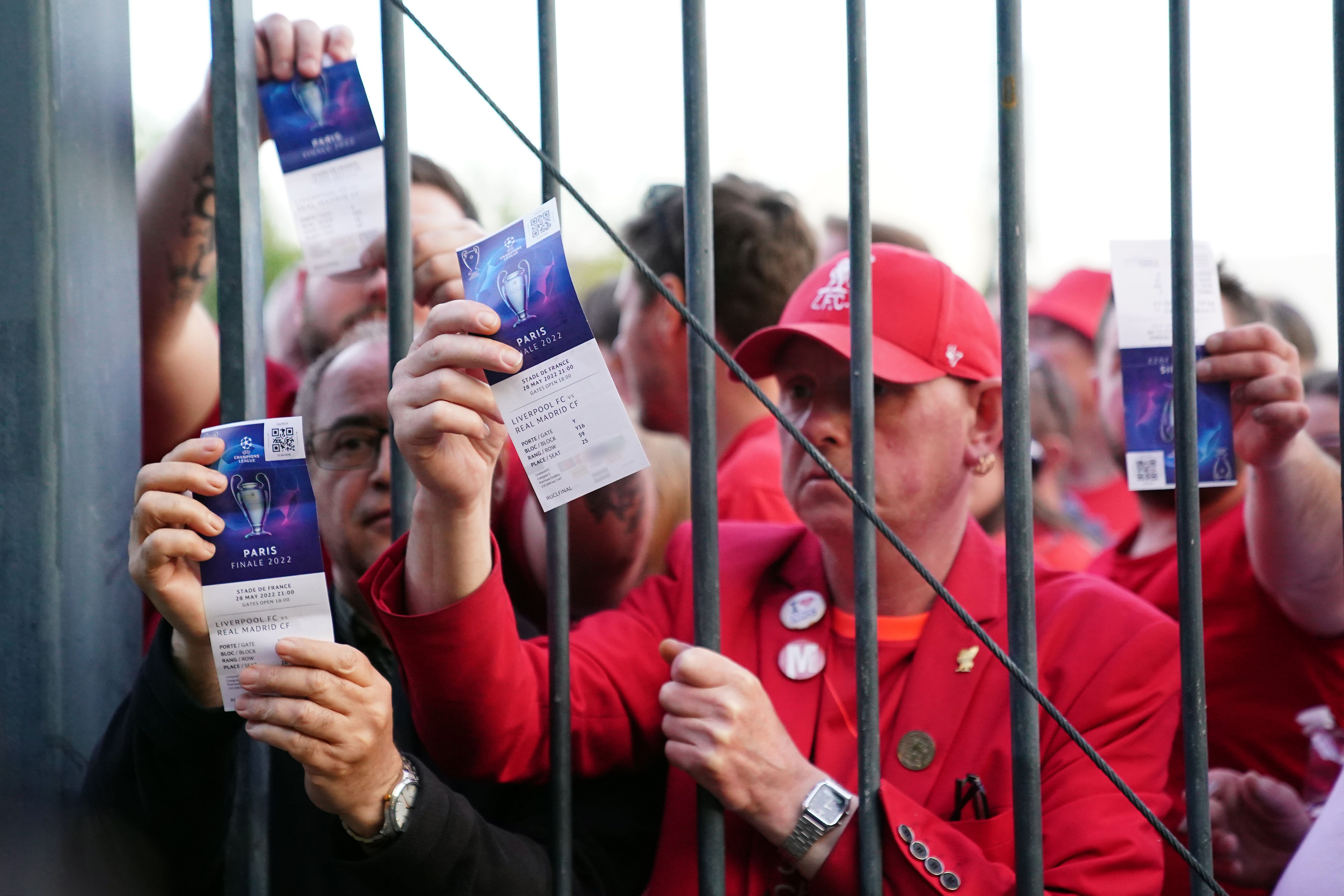 Liverpool fans experienced a Champions League final nightmare in Paris in 2022 (Adam Davy/PA)