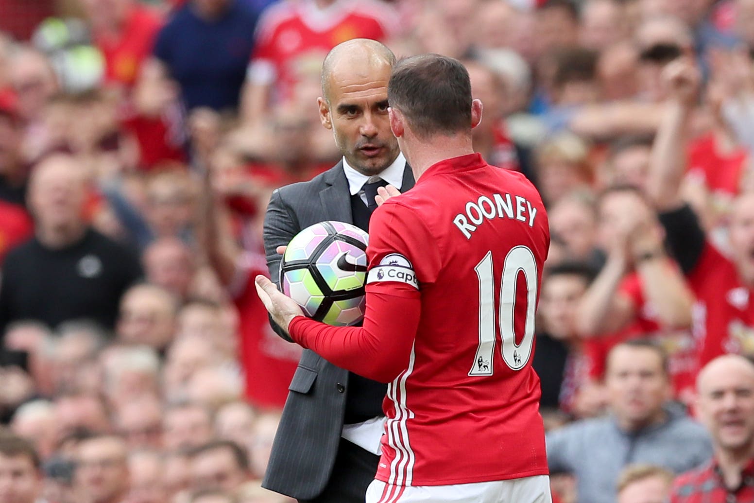 Wayne Rooney (right) would be happy to become Pep Guardiola’s assistant at Manchester City (Martin Rickett/PA)