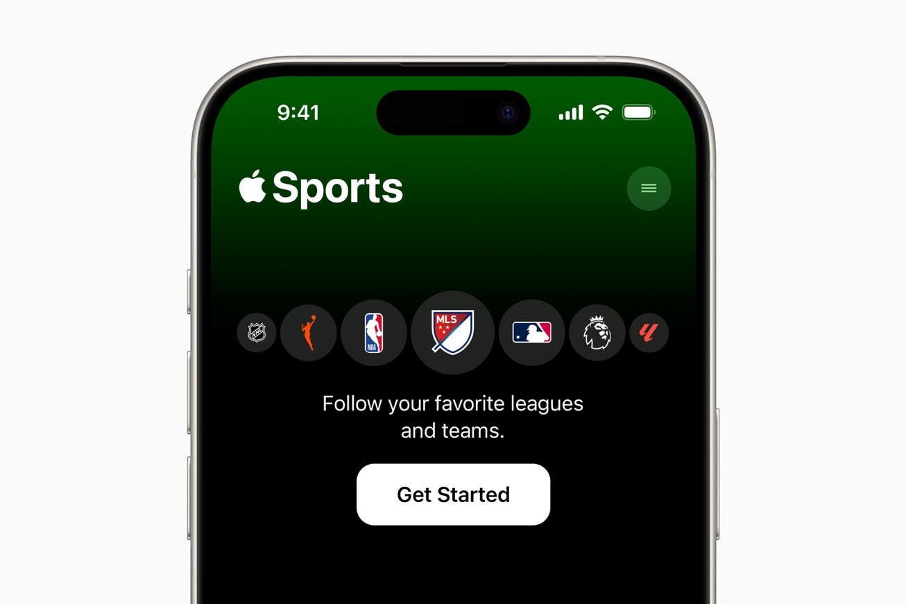 The new app can be tailored to a user’s favourite teams and leagues (Apple)