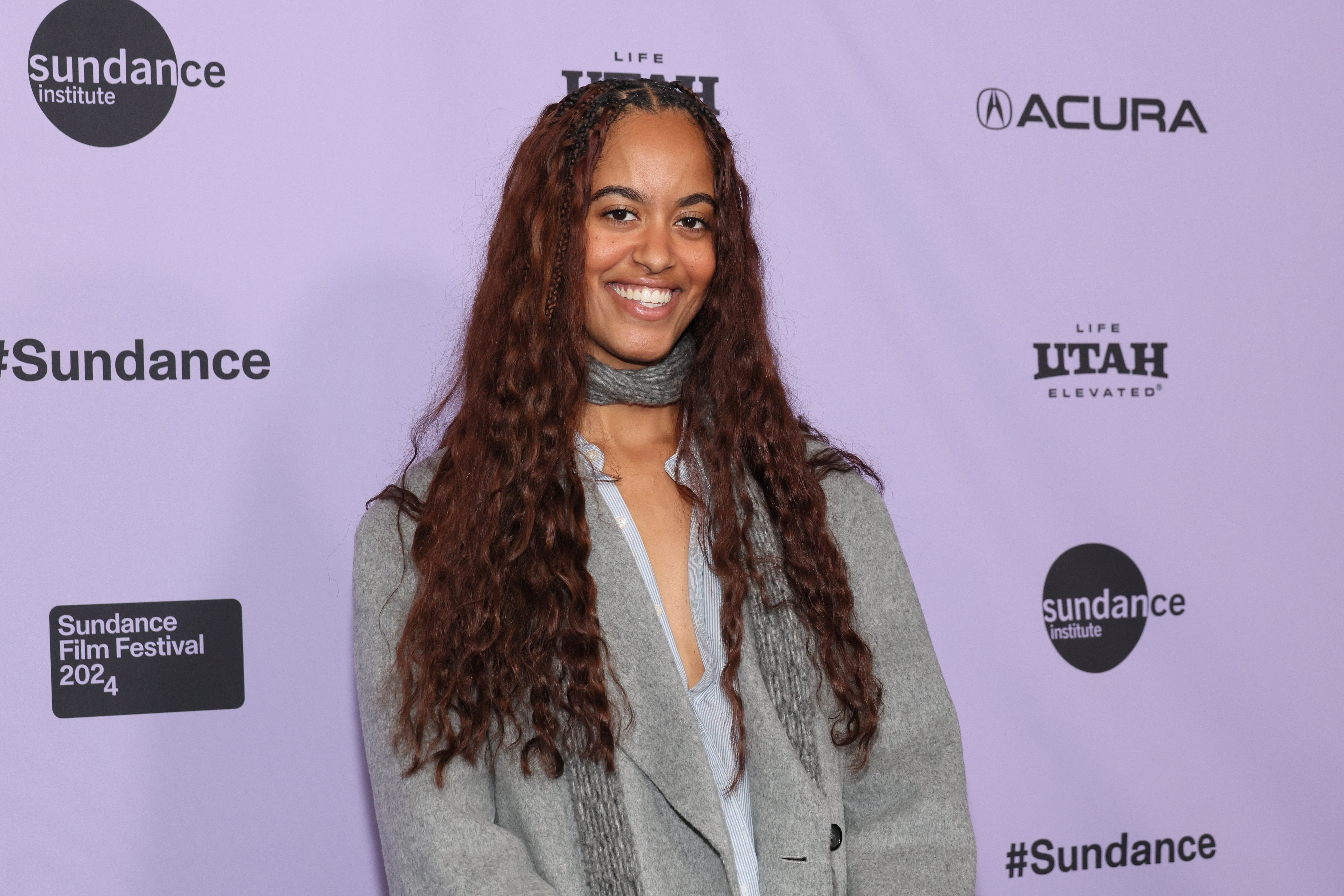 Malia Obama attends the ‘The Heart’ premiere at 2024 Sundance Film Festival on 18 January 2024 in Park City, Utah