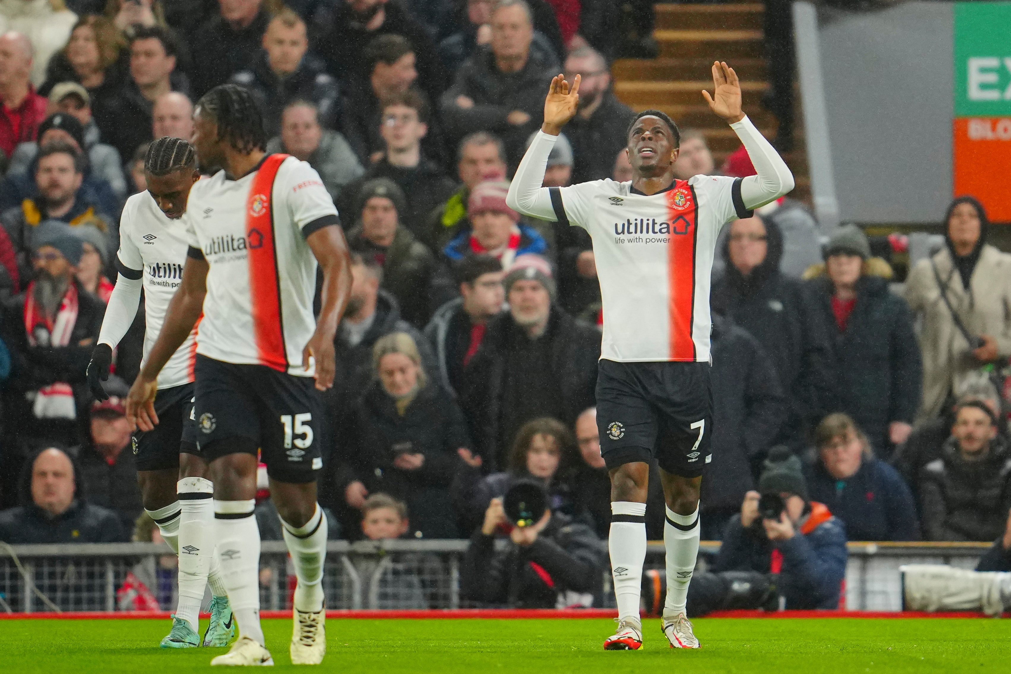 Ogbene opened the scoring at Anfield