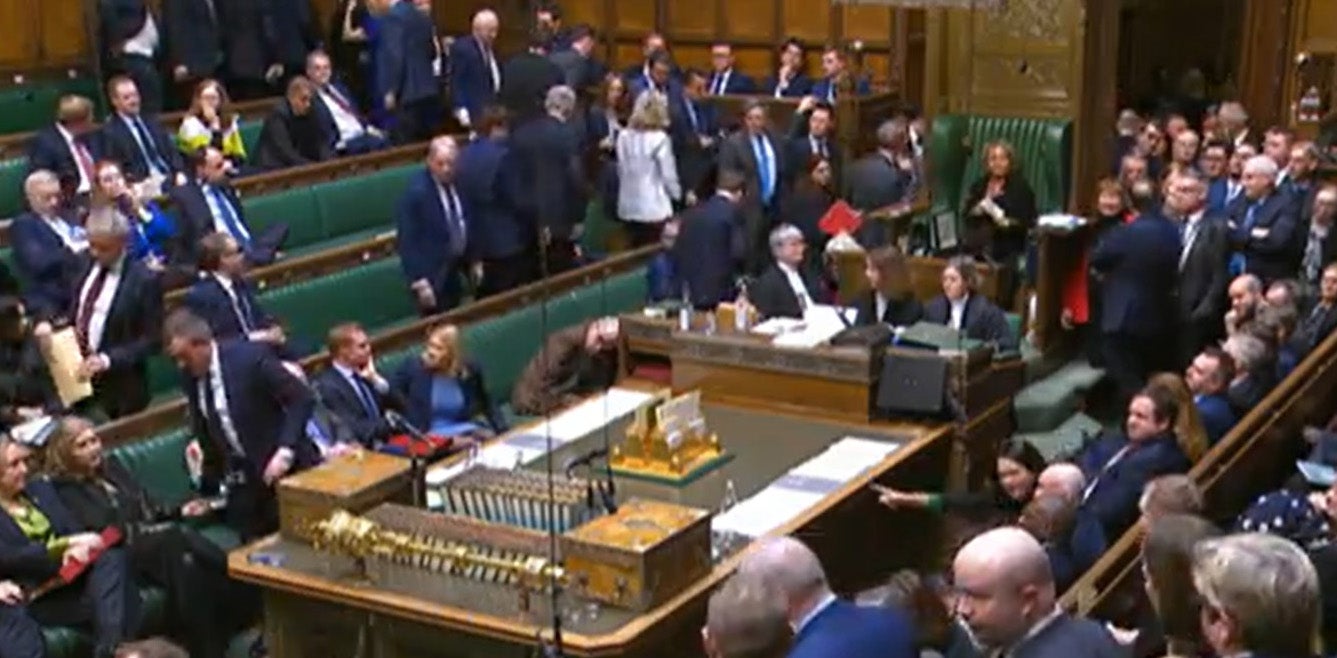 SNP and Conservative MPs walked out of the Commons during the Gaza debate