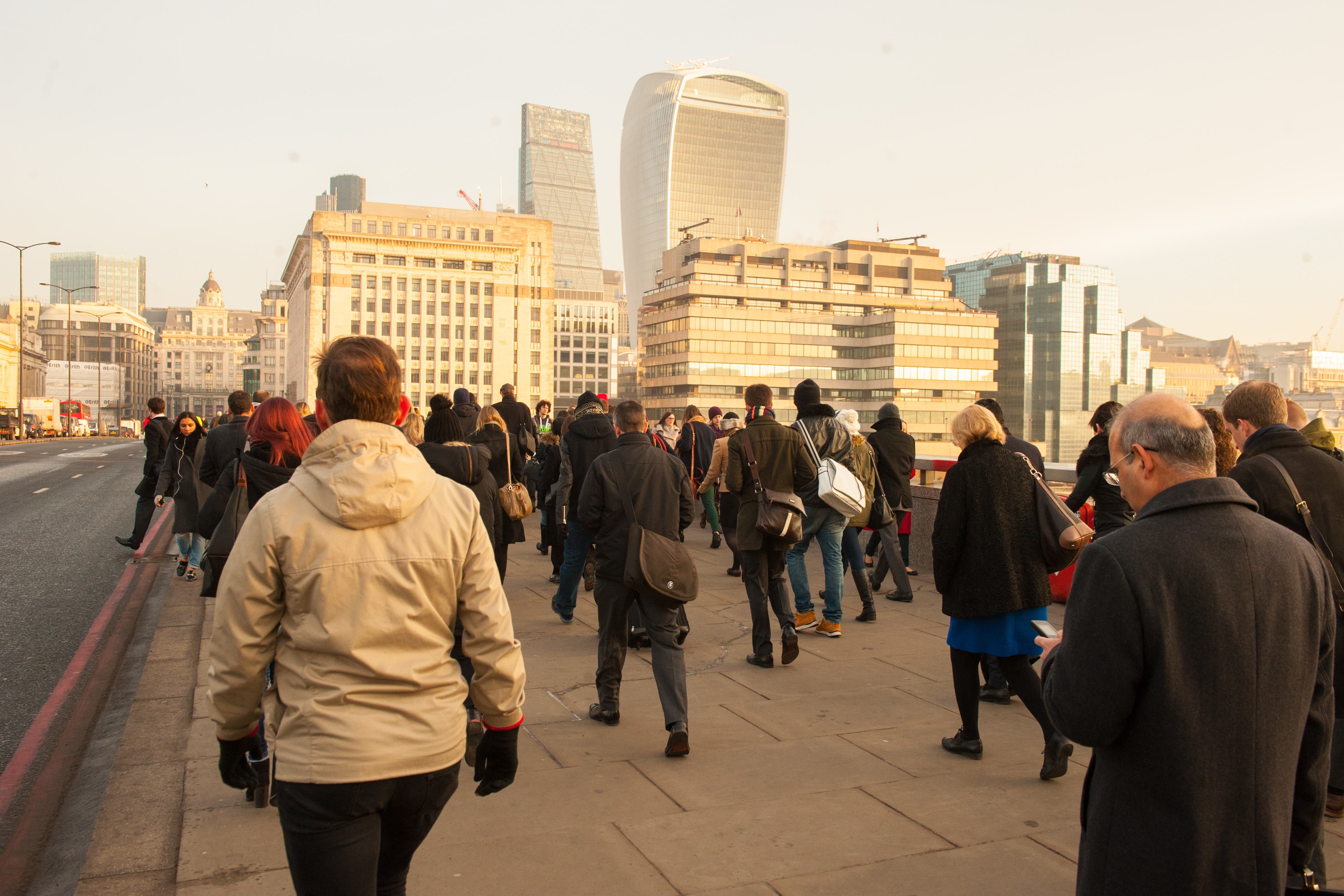 The UK’s private sector has grown at the fastest rate since May last year, amid a strong performance among the services sector (Dominic Lipinski/PA)