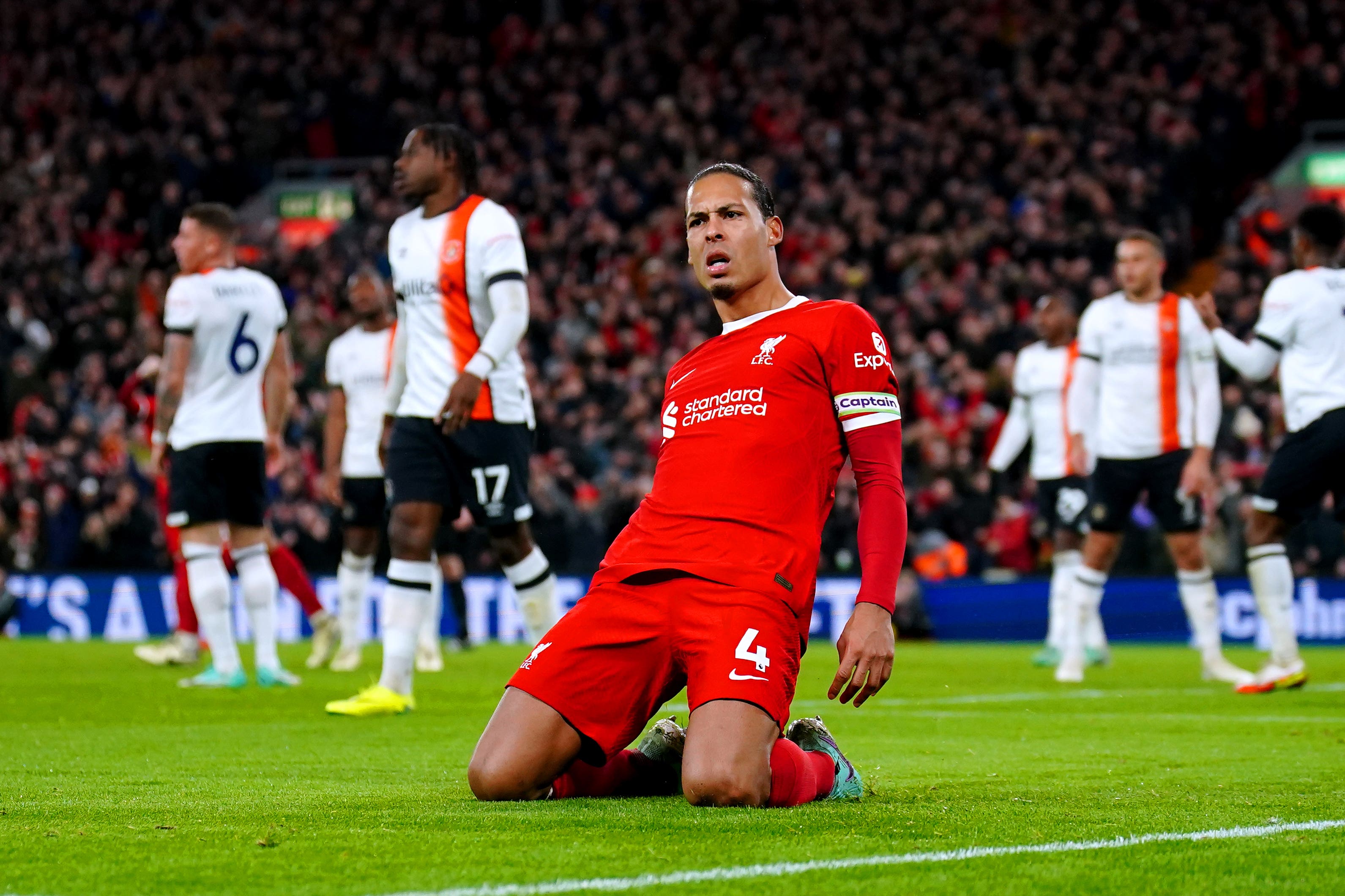 Virgil van Dijk admitted Liverpool tried to overcompensate for their injury-hit stars (Peter Byrne/PA)