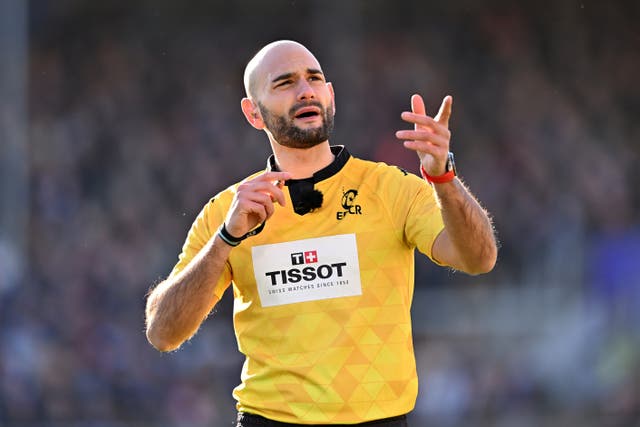 <p>Andrea Piardi became the first Italian to take charge of a men’s Six Nations fixture last year</p>