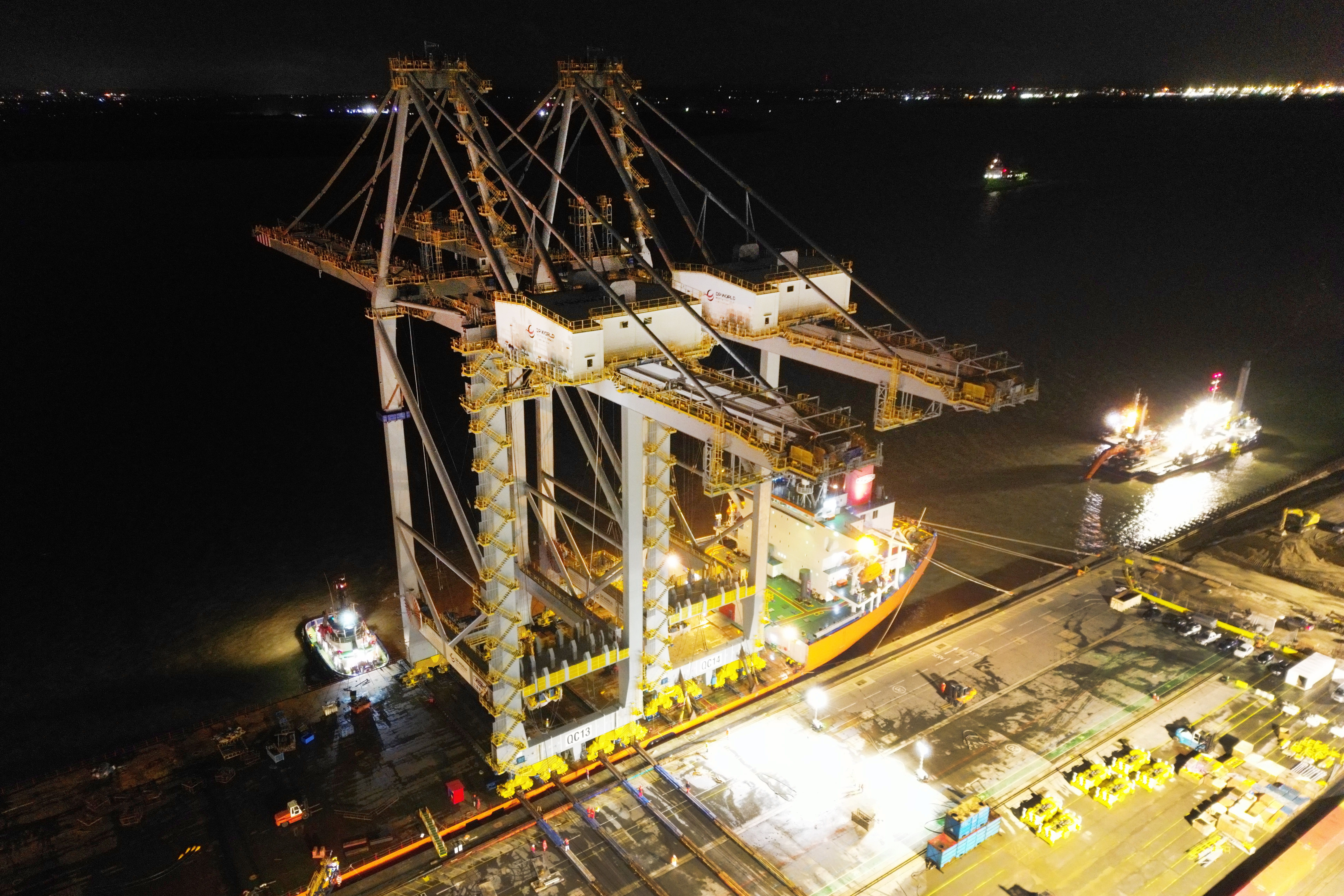 The cranes at DP World London Gateway (Jonathan Brady/PA)