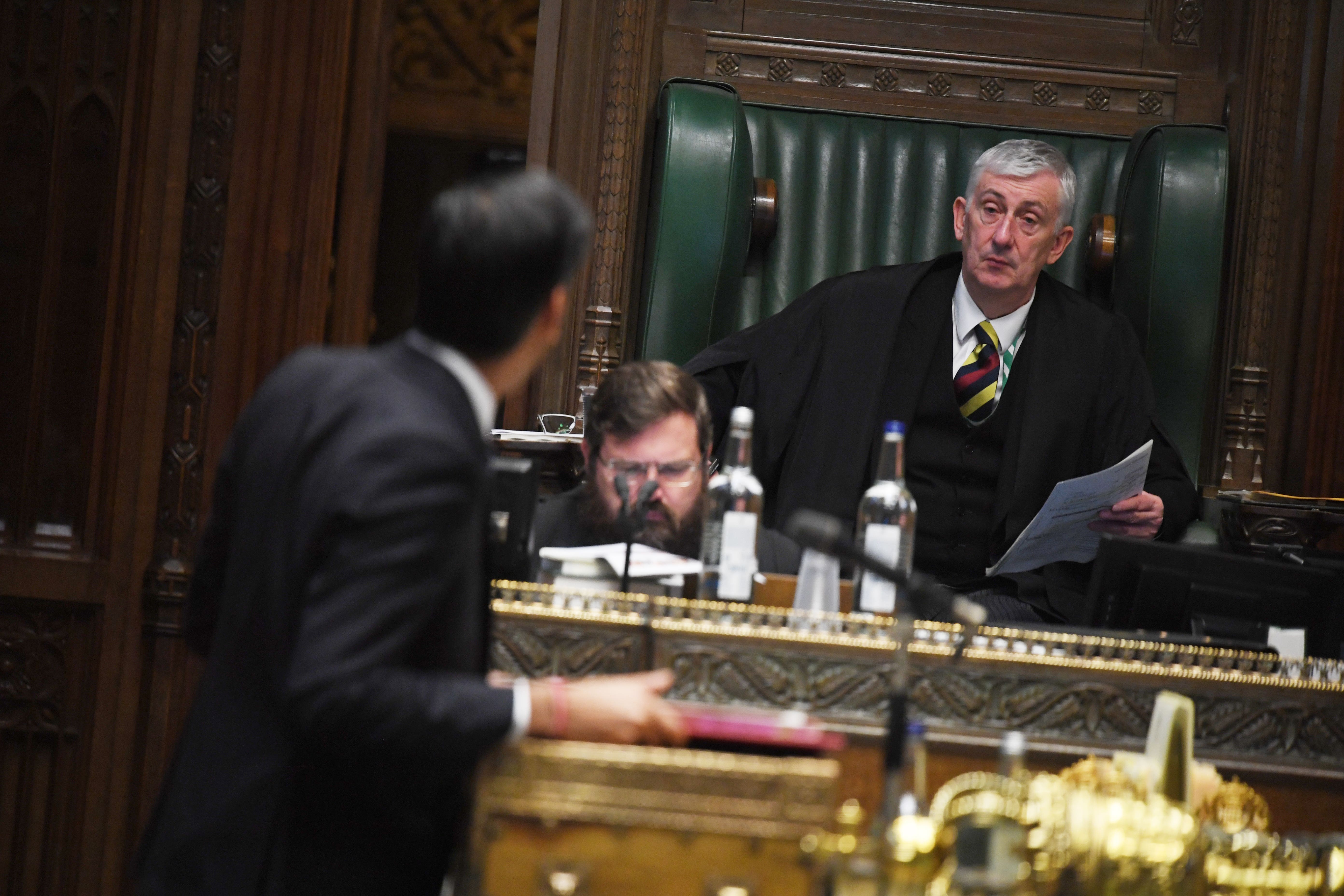 Rishi Sunak has criticised the Speaker’s handling of the Gaza ceasefire debate (UK Parliament/Jessica Taylor/PA)