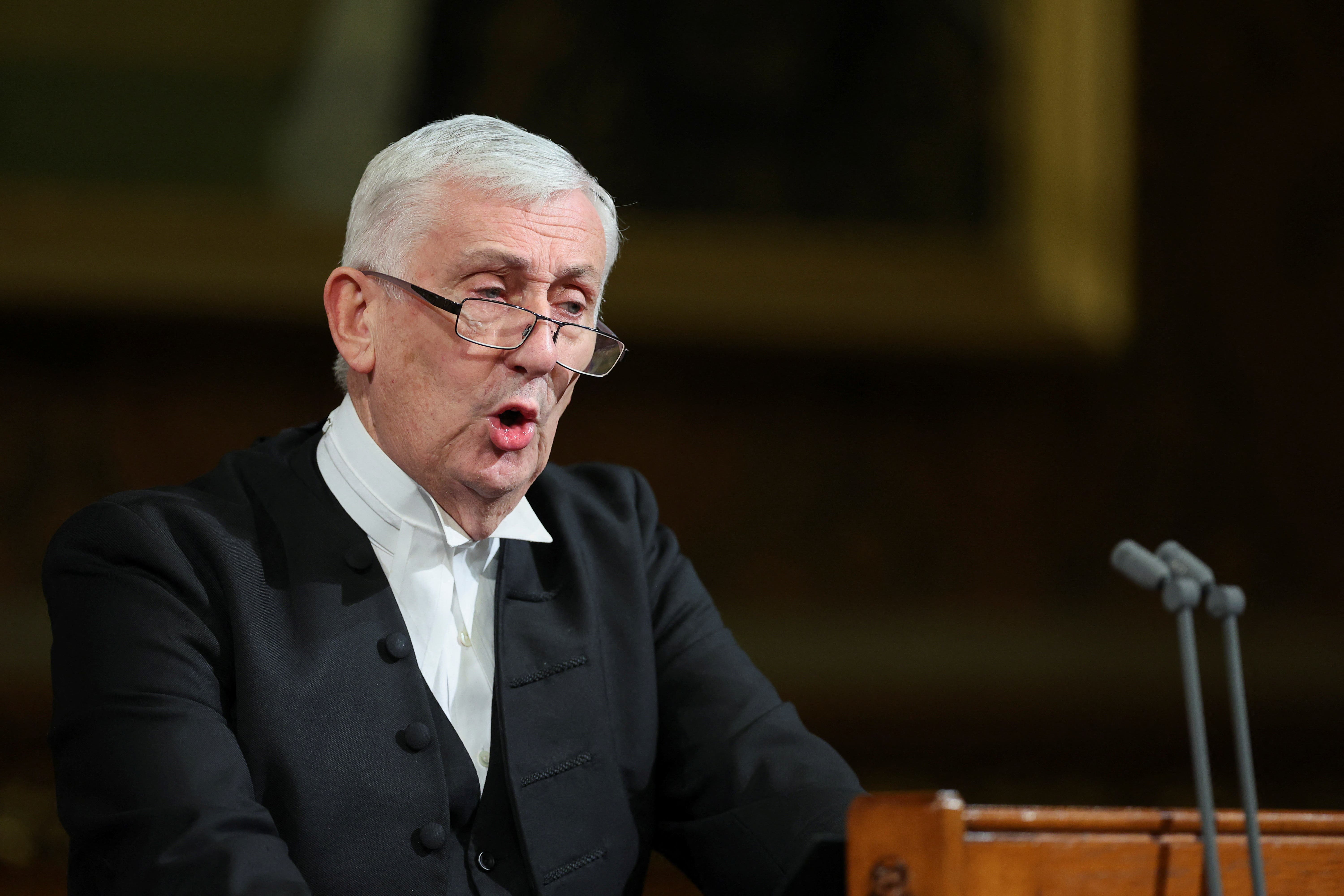 Speaker of the House of Commons Sir Lindsay Hoyle is still under pressure (Hannah McKay/PA)