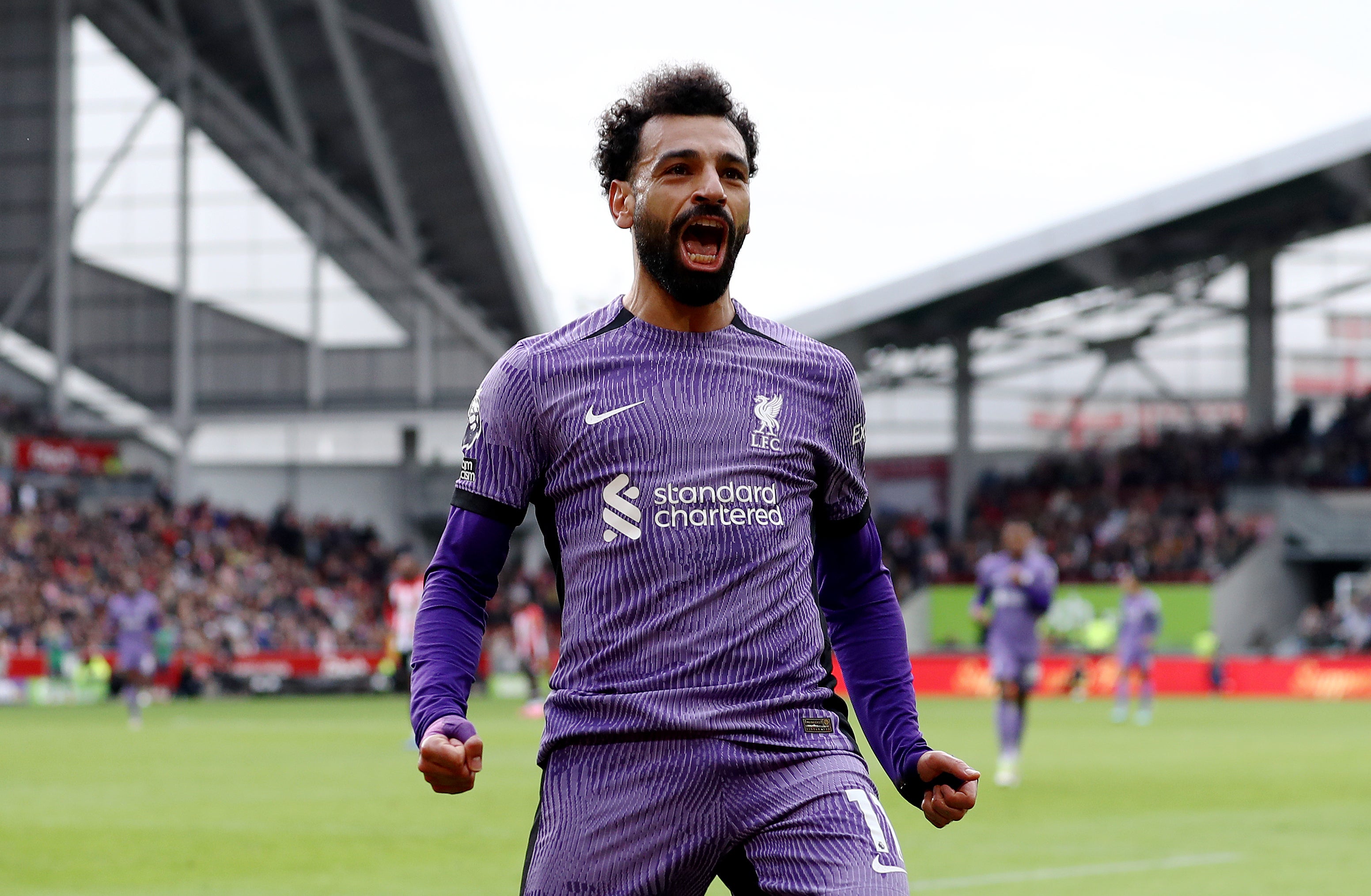 Salah scored against Brentford but was then ruled out against Luton in midweek