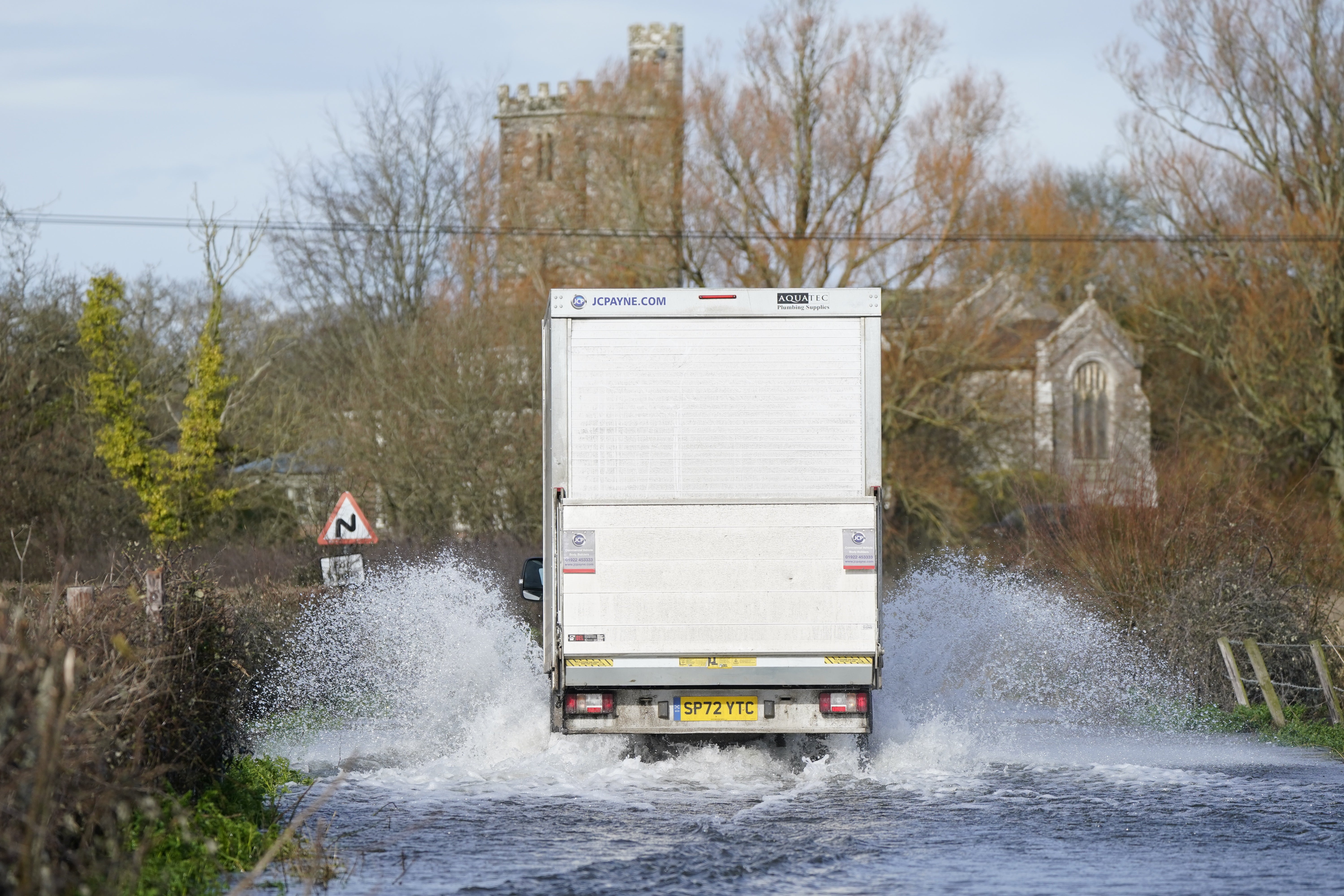 Blustery showers are expected to pour later on Friday and through Saturday and Sunday