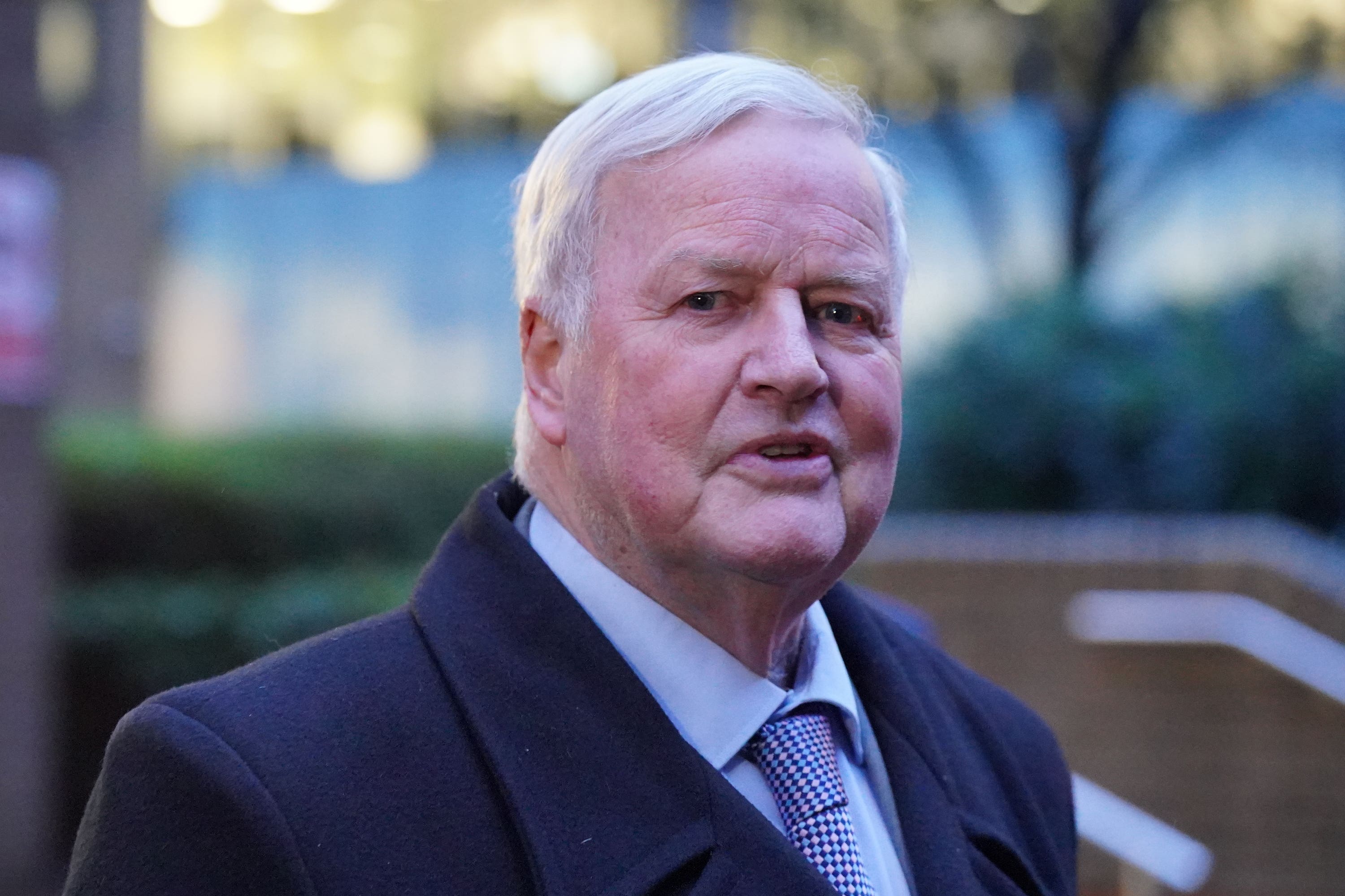 Former Tory MP Bob Stewart, 74, speaks outside Southwark Crown Court, south London (Jonathan Brady/PA)