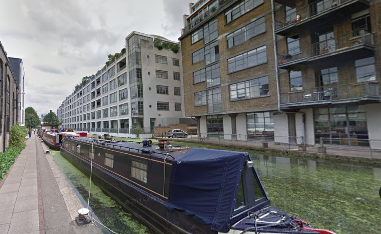 The canal near Wharf Road in Islington