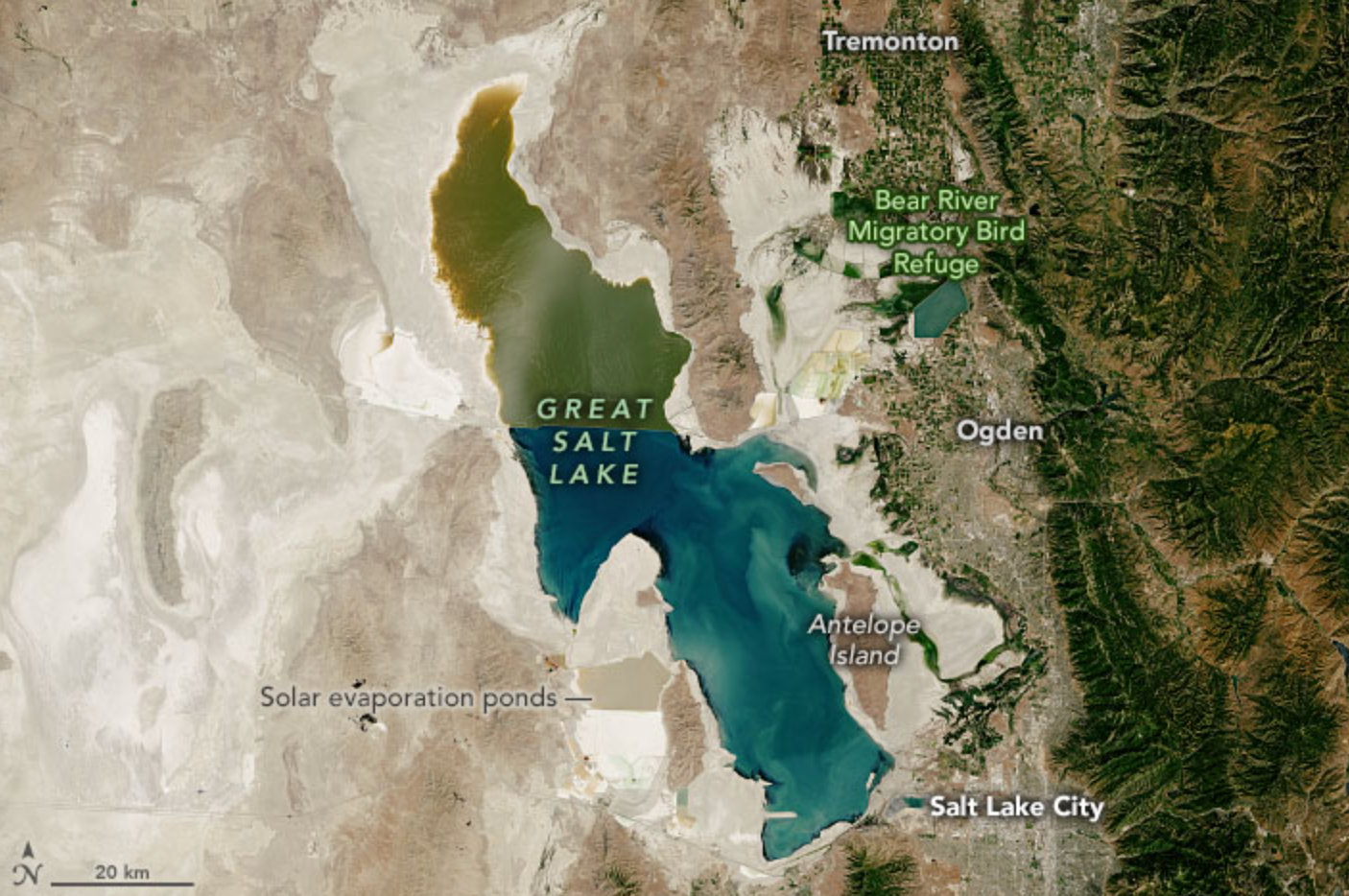 Great Salt Lake in July 2022