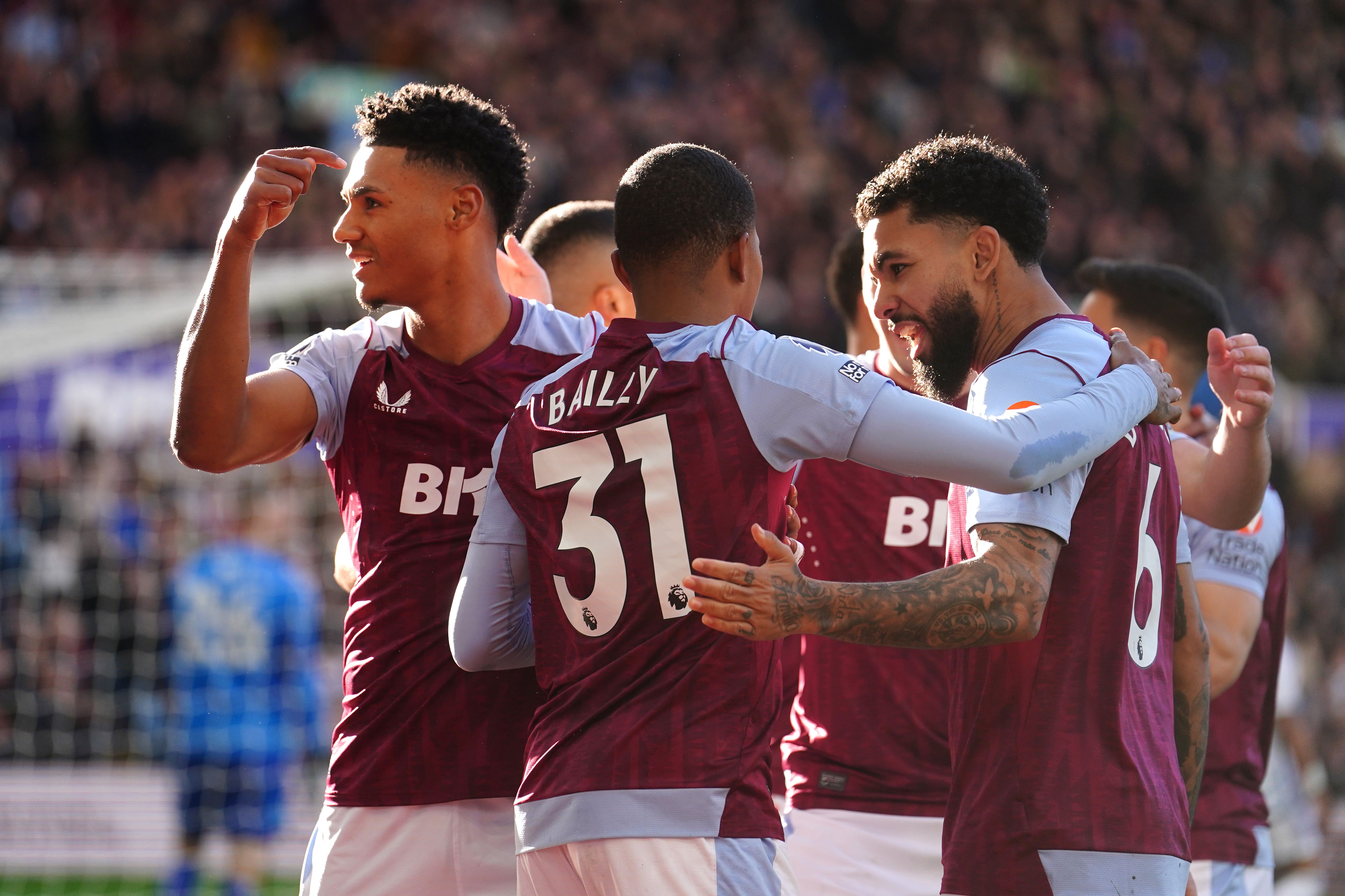 Aston Villa beat Nottingham Forest 4-2 at Villa Park (David Davies/PA)