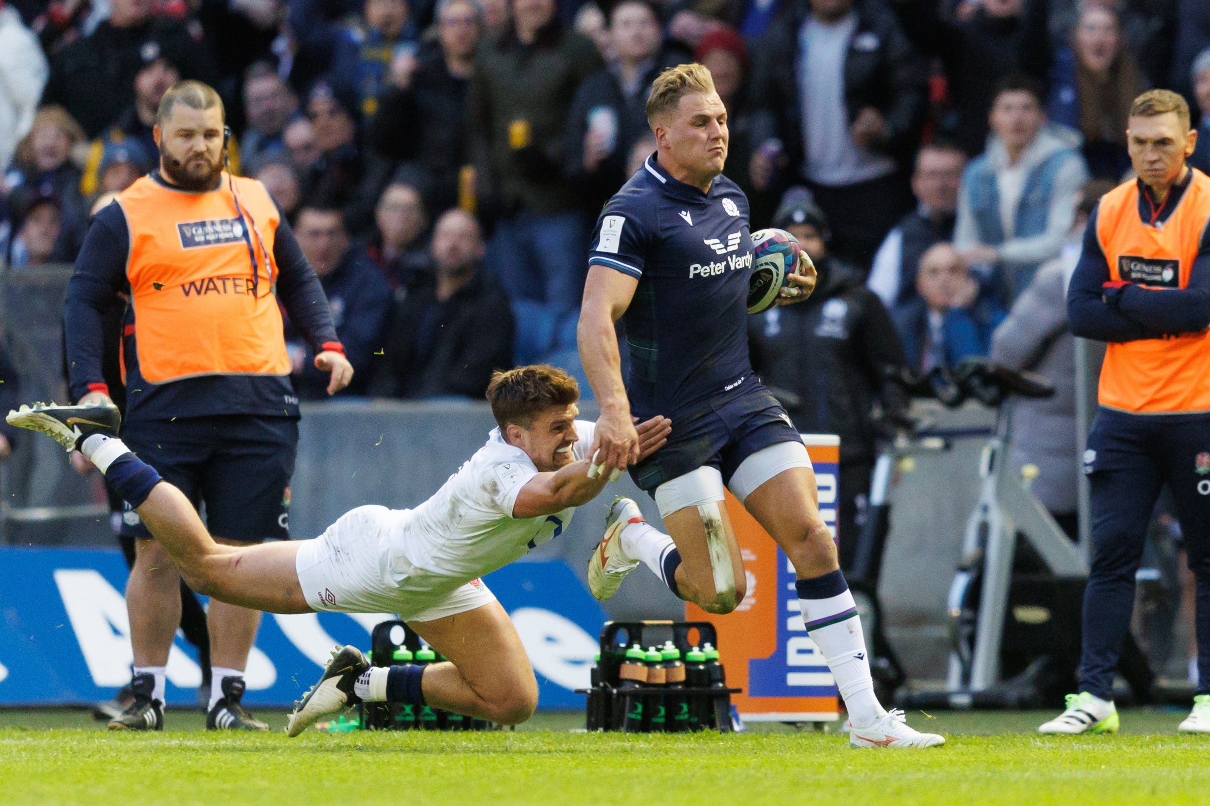 Duhan van der Merwe was unstoppable at Murrayfield