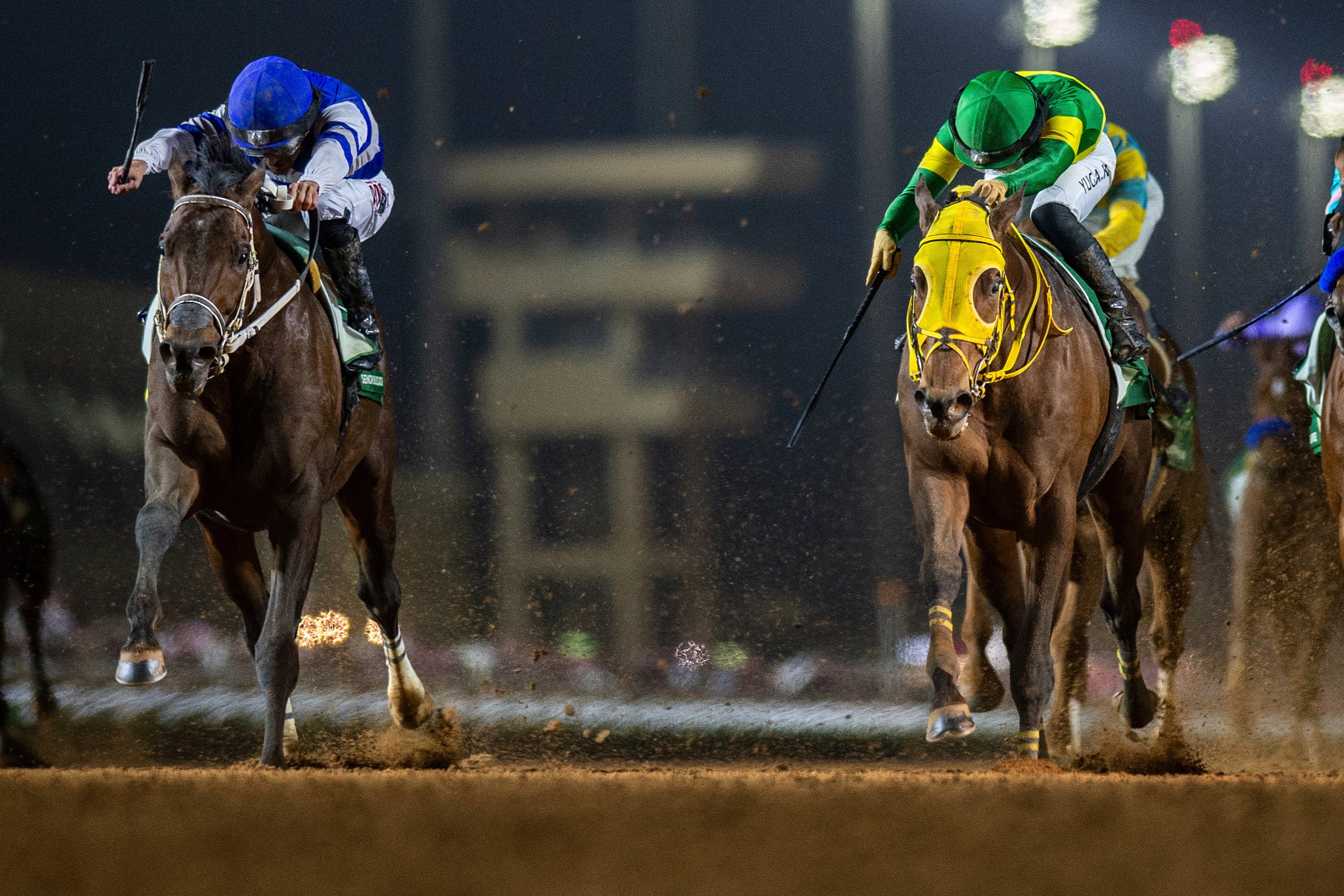 Senor Buscador with jockey Junior Alvarado beats 2023 Dubai World Cup champion Ushba Tesoro under Yuga Kawada to win $20 million G1 Saudi Cup over 1800m at the King Abdulaziz racetrack in Riyadh, Saudi Arabia